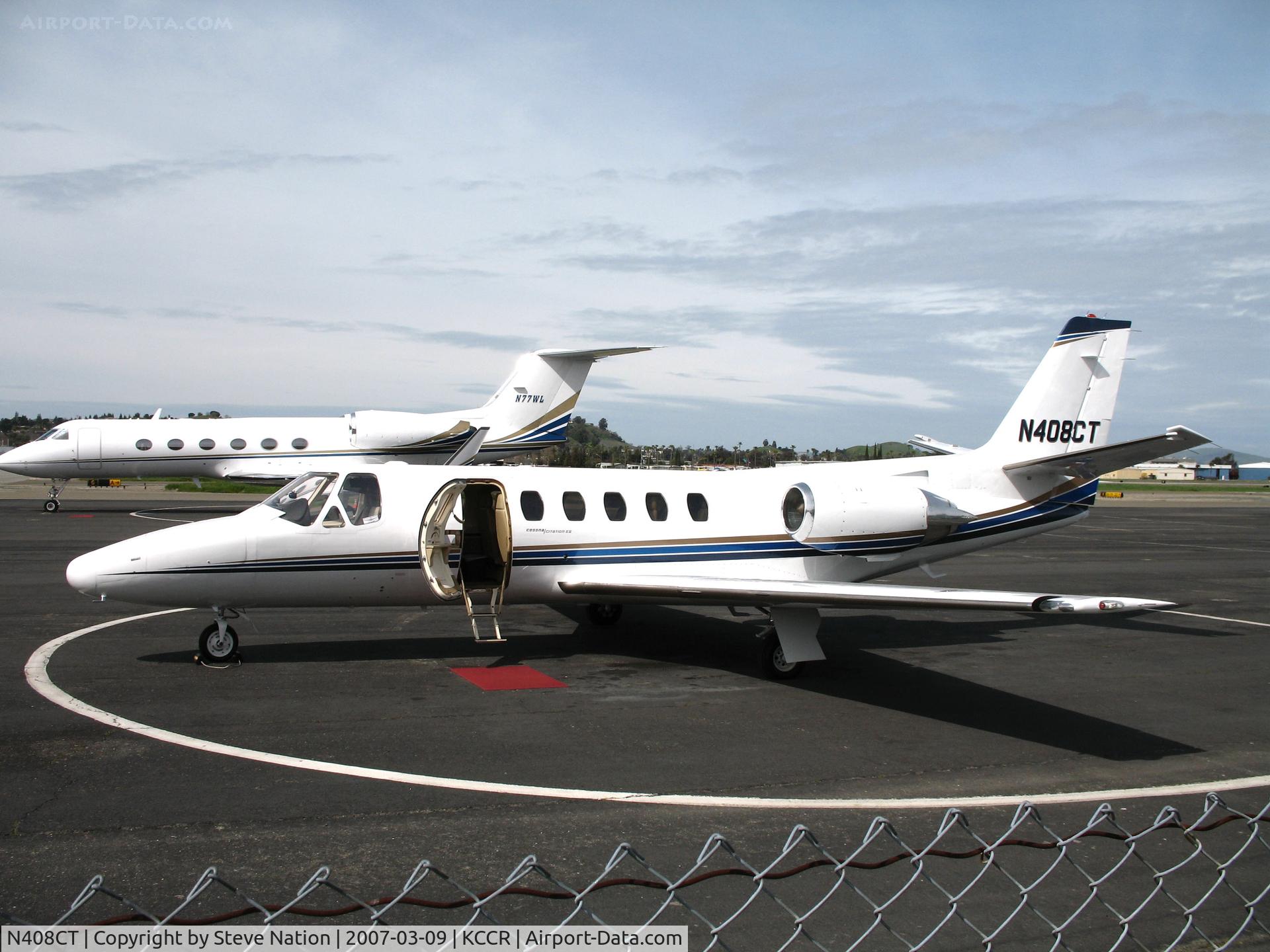 N408CT, Cessna S550 Citation IIS C/N S550-0055, Cessna S550 on Pacific Aviation ramp @ Buchanan Field (Concord, CA)