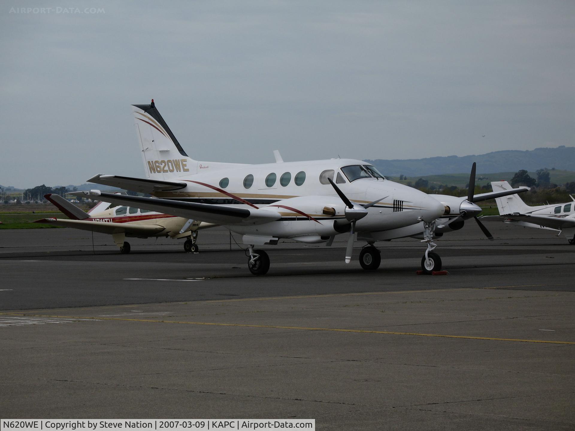 N620WE, 1977 Beech C90 King Air C/N LJ-743, 1977 Beech C90 King Air on jet center ramp @ Napa County Airport, CA