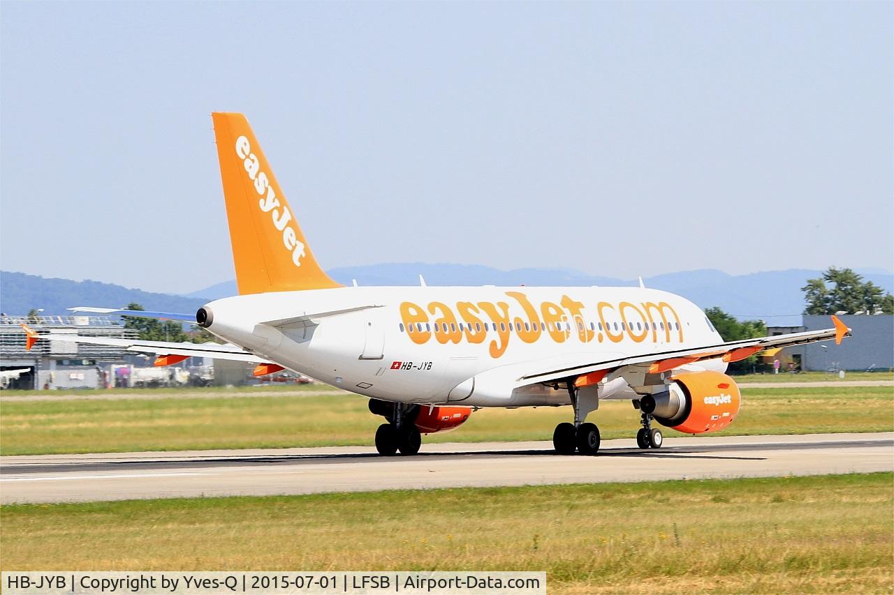 HB-JYB, 2011 Airbus A319-111 C/N 4837, Airbus A319-111, Take off run rwy 15, Bâle-Mulhouse-Fribourg airport (LFSB-BSL)