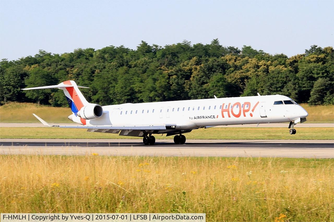 F-HMLH, 2011 Bombardier CRJ-1000EL NG (CL-600-2E25) C/N 19013, Bombardier CRJ-1000EL NG, Landing rwy 15, Bâle-Mulhouse-Fribourg airport (LFSB-BSL)