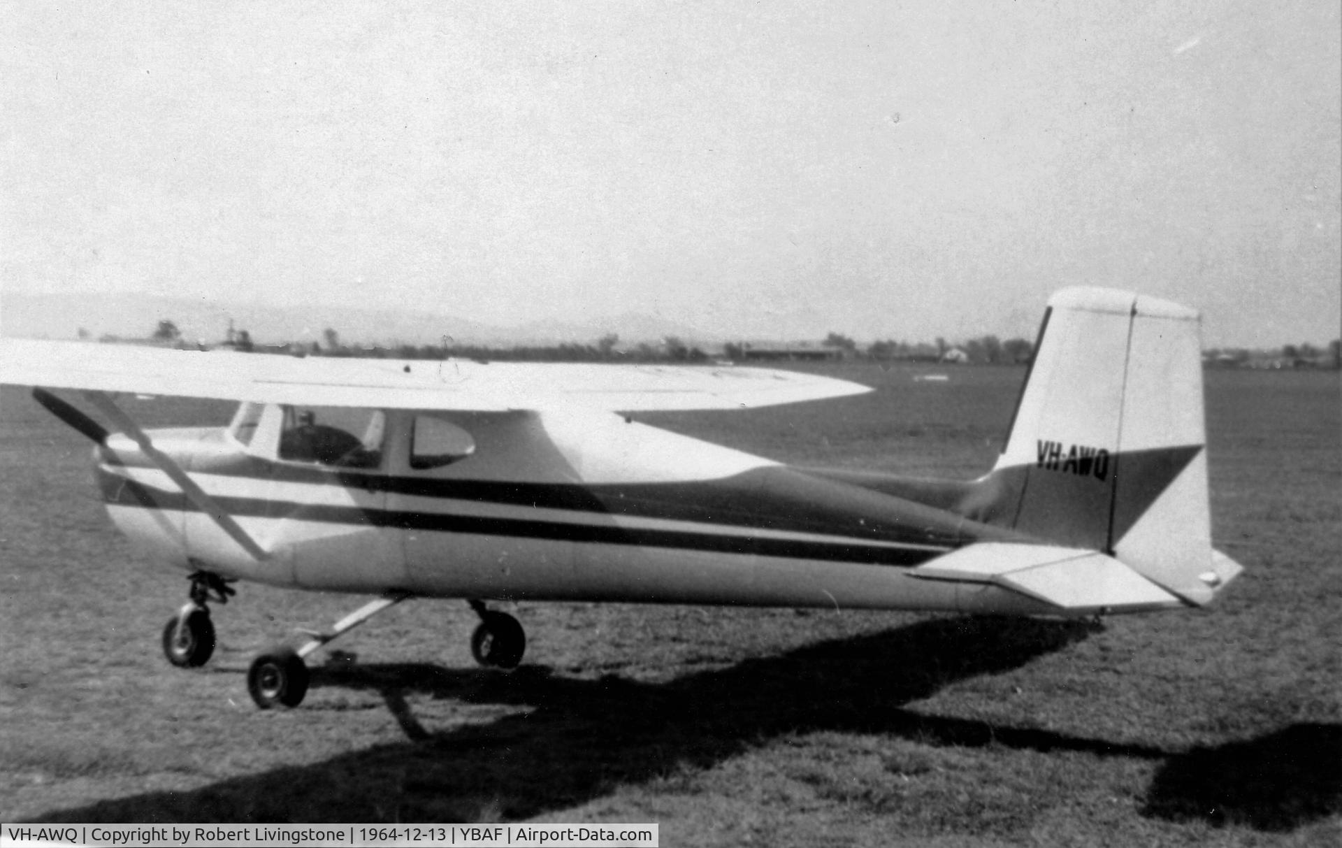 VH-AWQ, 1958 Cessna 150 C/N 17043, Parked outside Royal Queensland Aero Club - way back in my Instamatic days!