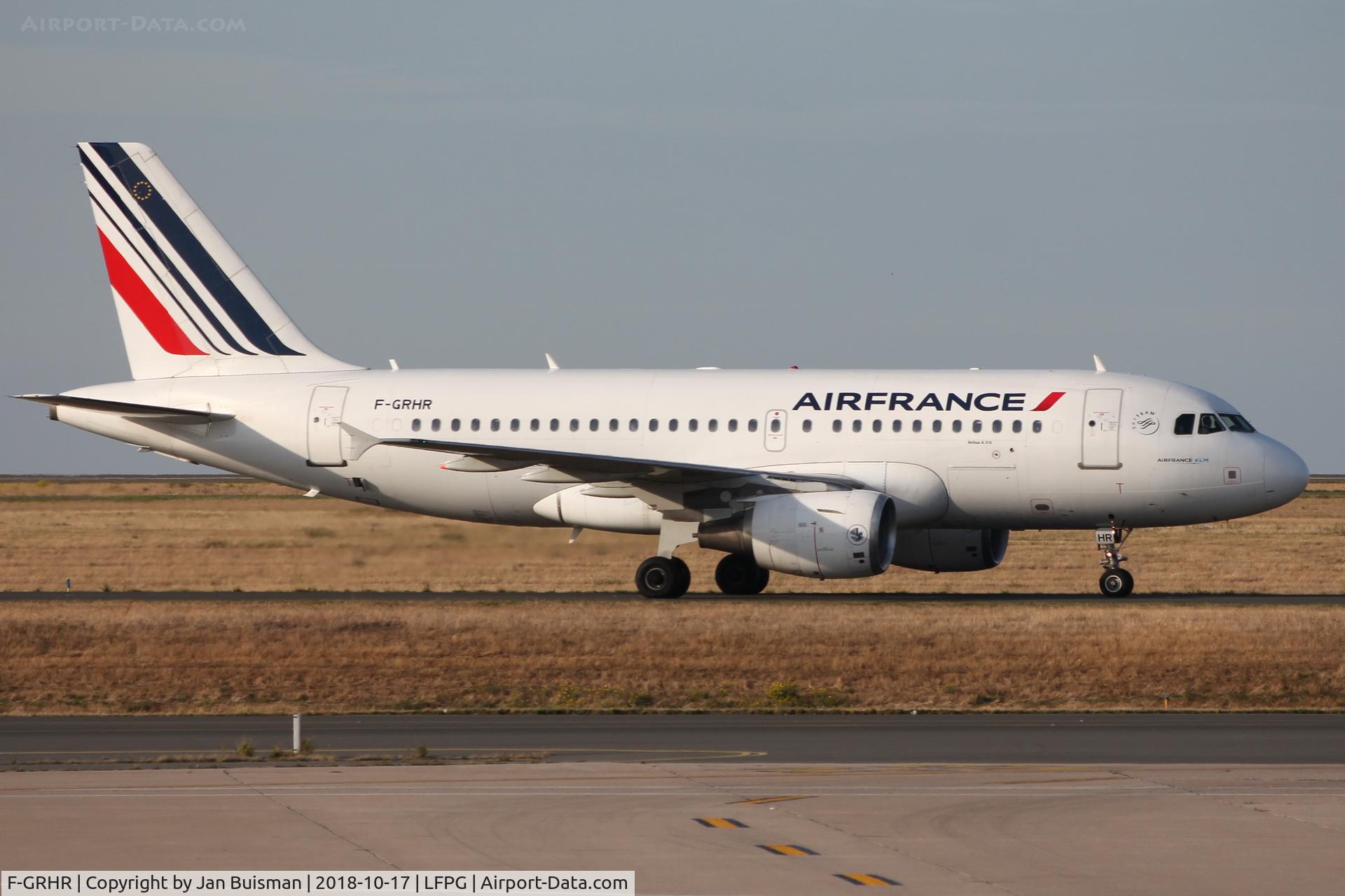 F-GRHR, 2001 Airbus A319-111 C/N 1415, Air France