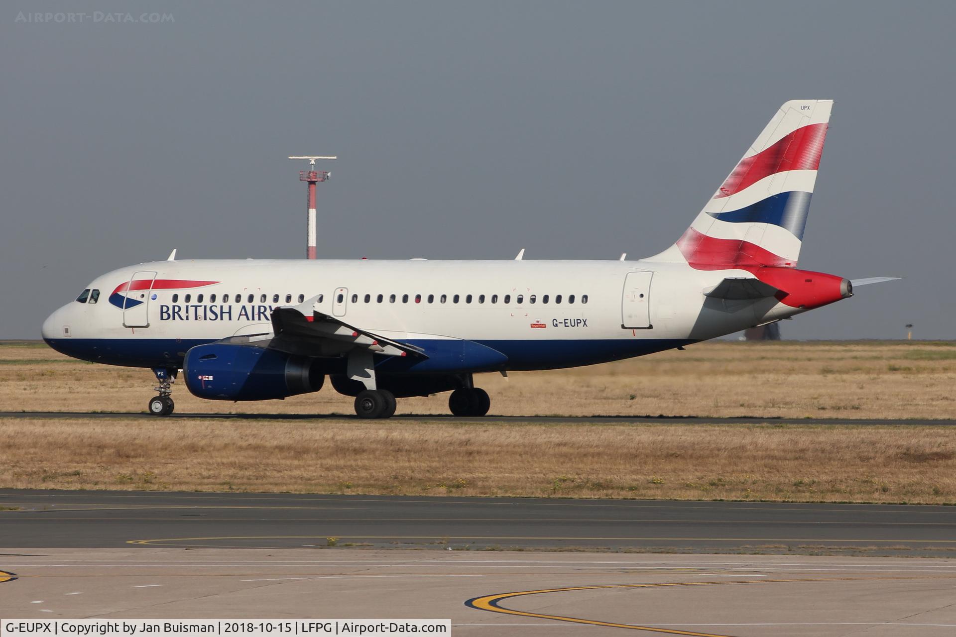 G-EUPX, 2001 Airbus A319-131 C/N 1445, British Airways