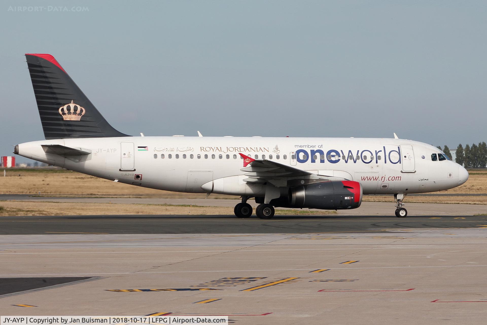 JY-AYP, 2009 Airbus A319-132 C/N 3832, Royal Jordanian - One World