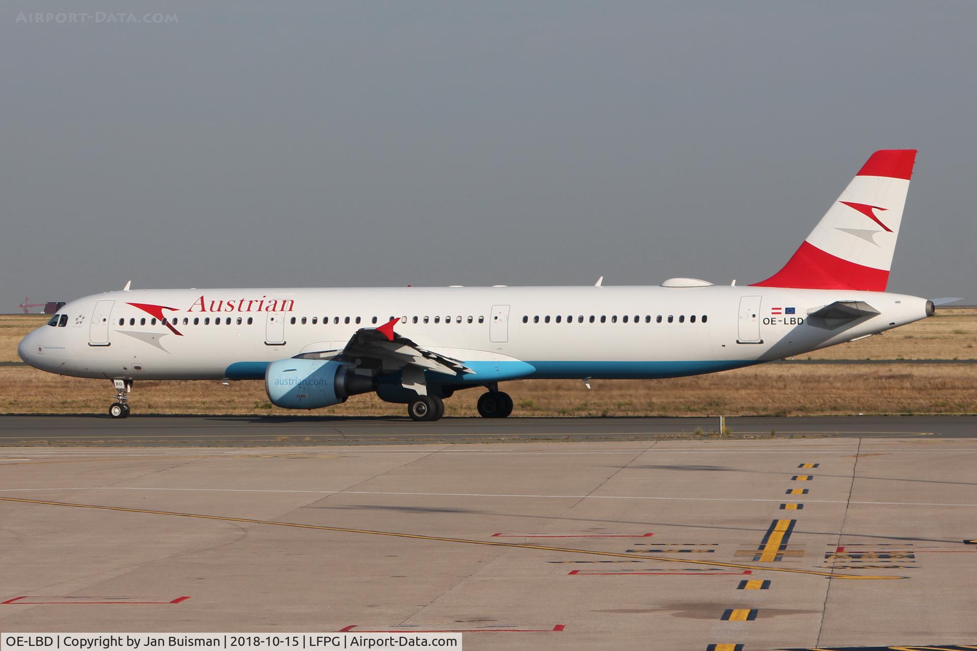 OE-LBD, 1998 Airbus A321-211 C/N 920, Austrian Airlines