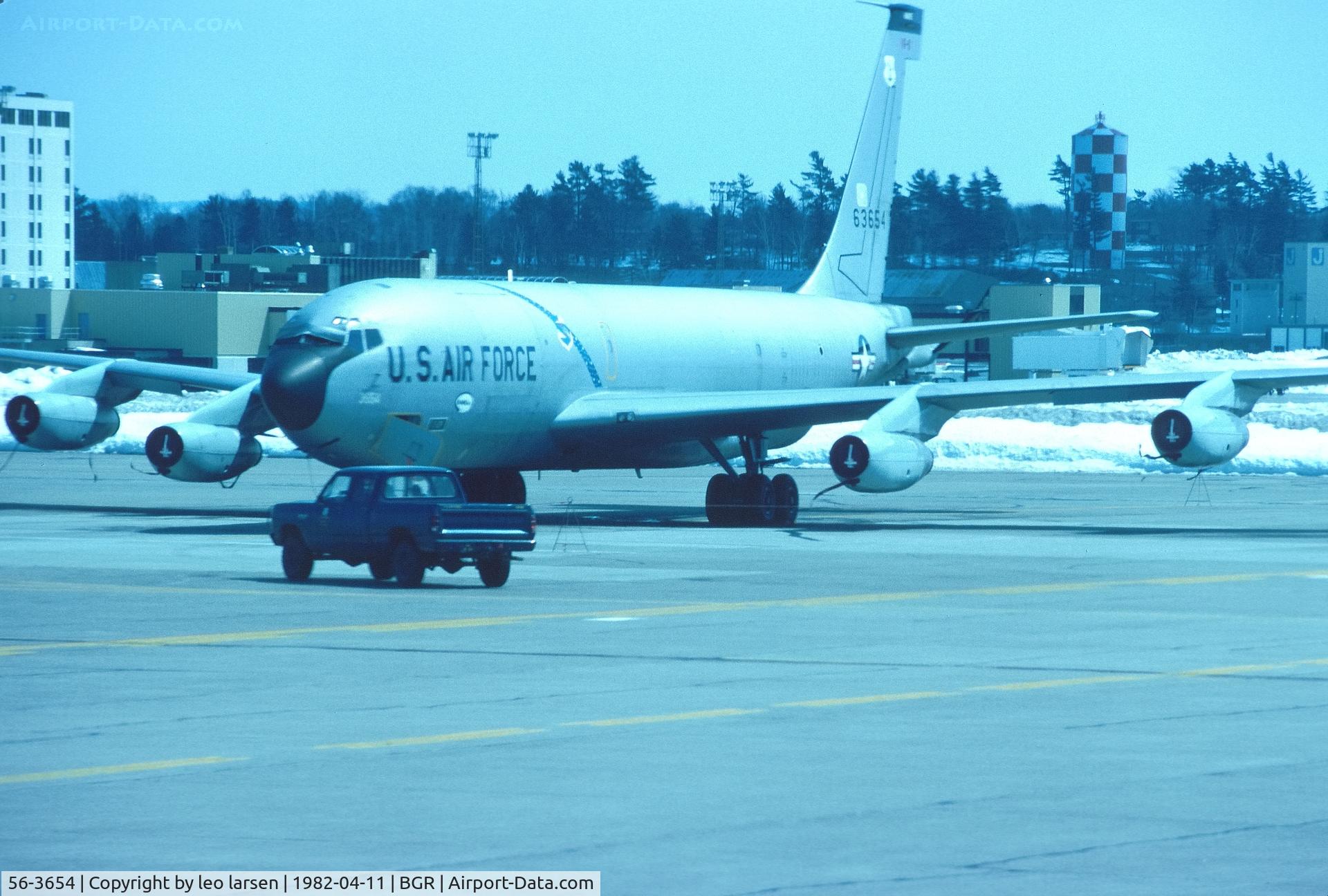 56-3654, 1956 Boeing KC-135A Stratotanker C/N 17403, Bangor 11.4.1982