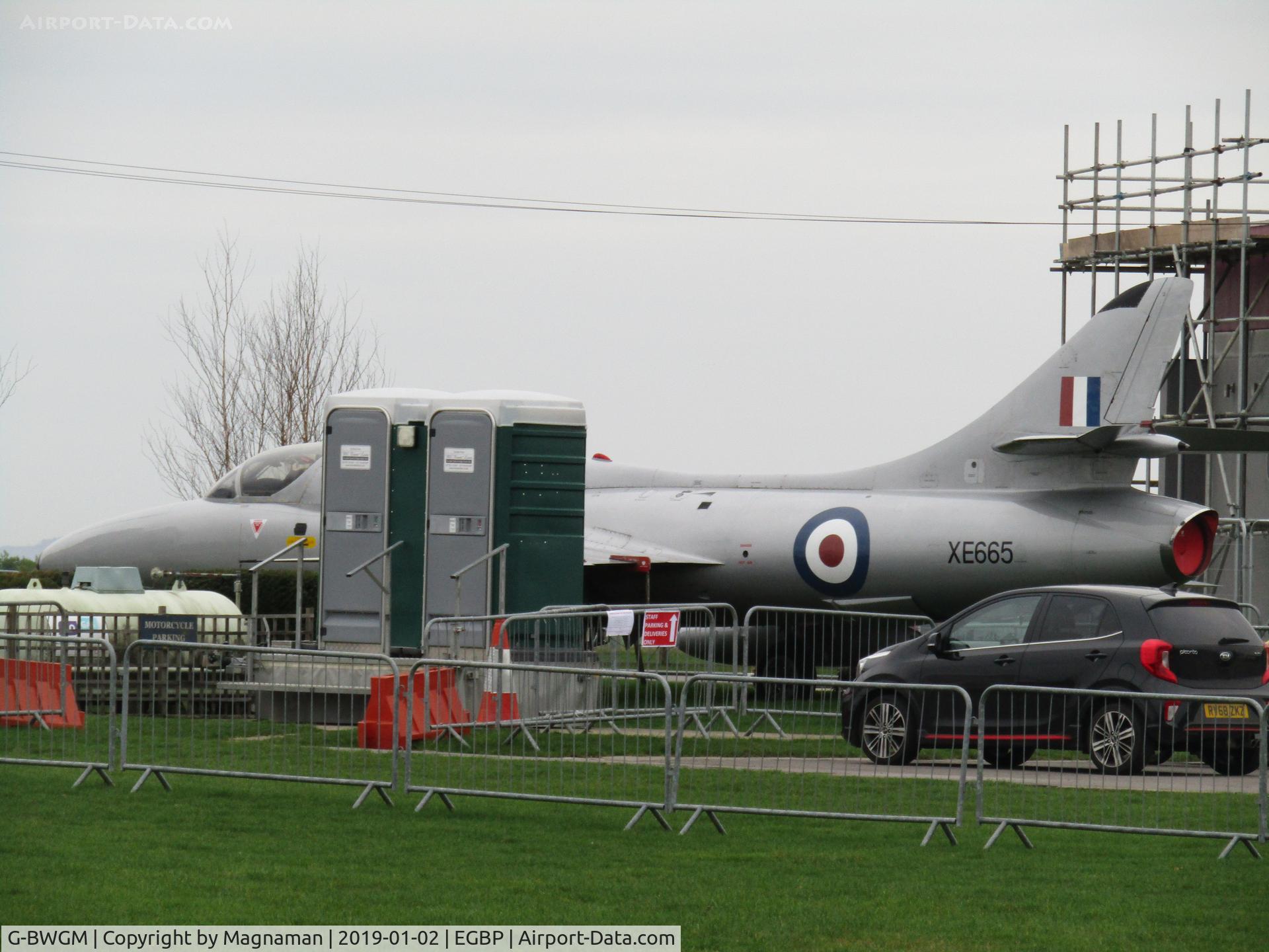 G-BWGM, 1955 Hawker Hunter T.8C C/N HABL-003008, at Kemble