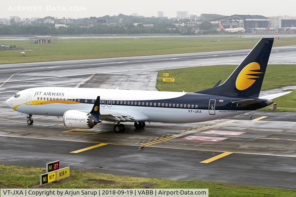 VT-JXA, 2018 Boeing 737-8 MAX C/N 44861, Taxiing out for departure.