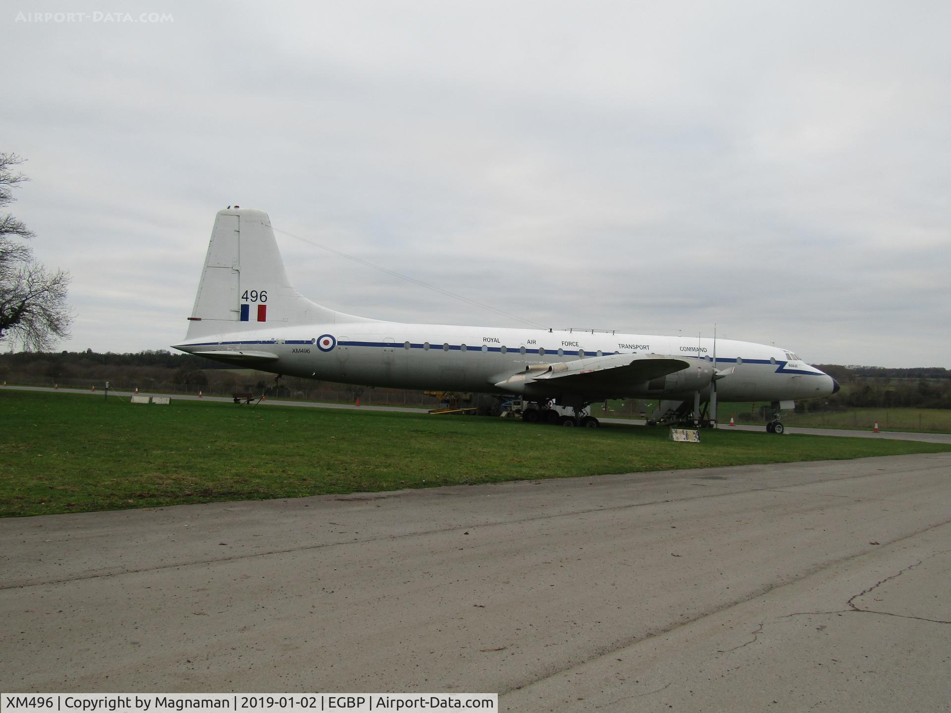 XM496, 1959 Bristol Britannia C.1 (175 Britannia 253F) C/N 13508, At Kemble