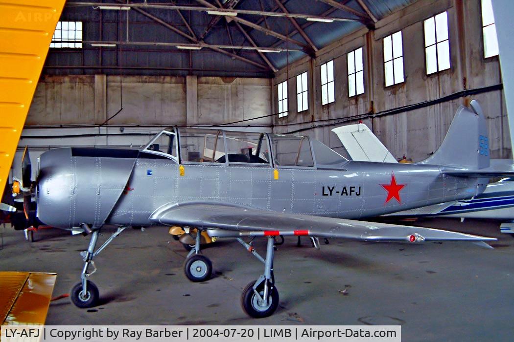LY-AFJ, Yakovlev Yak-52 C/N 9712003, LY-AFJ   (58blue) Yakovlev Yak-52 [9712003] Milan-Bressio~I 20/07/2004