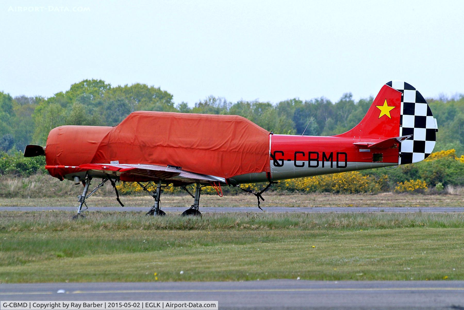 G-CBMD, 1982 Bacau Yak-52 C/N 822710, G-CBMD   Yakovlev Yak-52 [822710] Blackbushe~G 02/05/2015