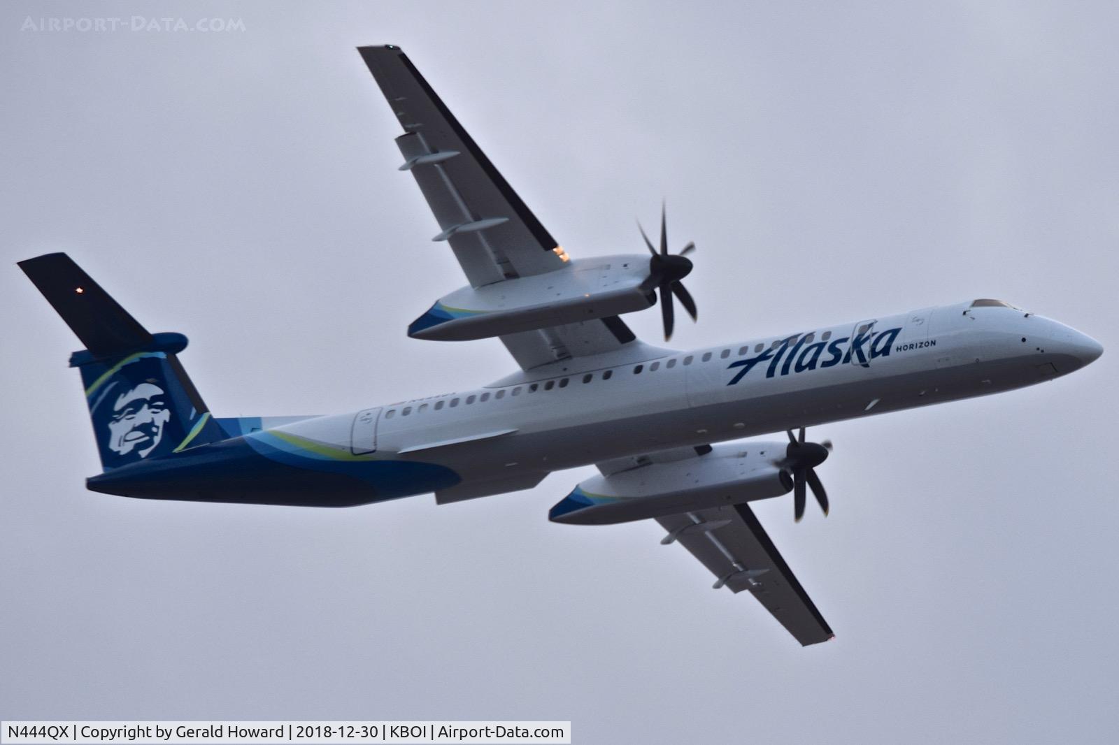 N444QX, 2010 Bombardier DHC-8-402 Dash 8 C/N 4355, Climb out from RWY 28R.