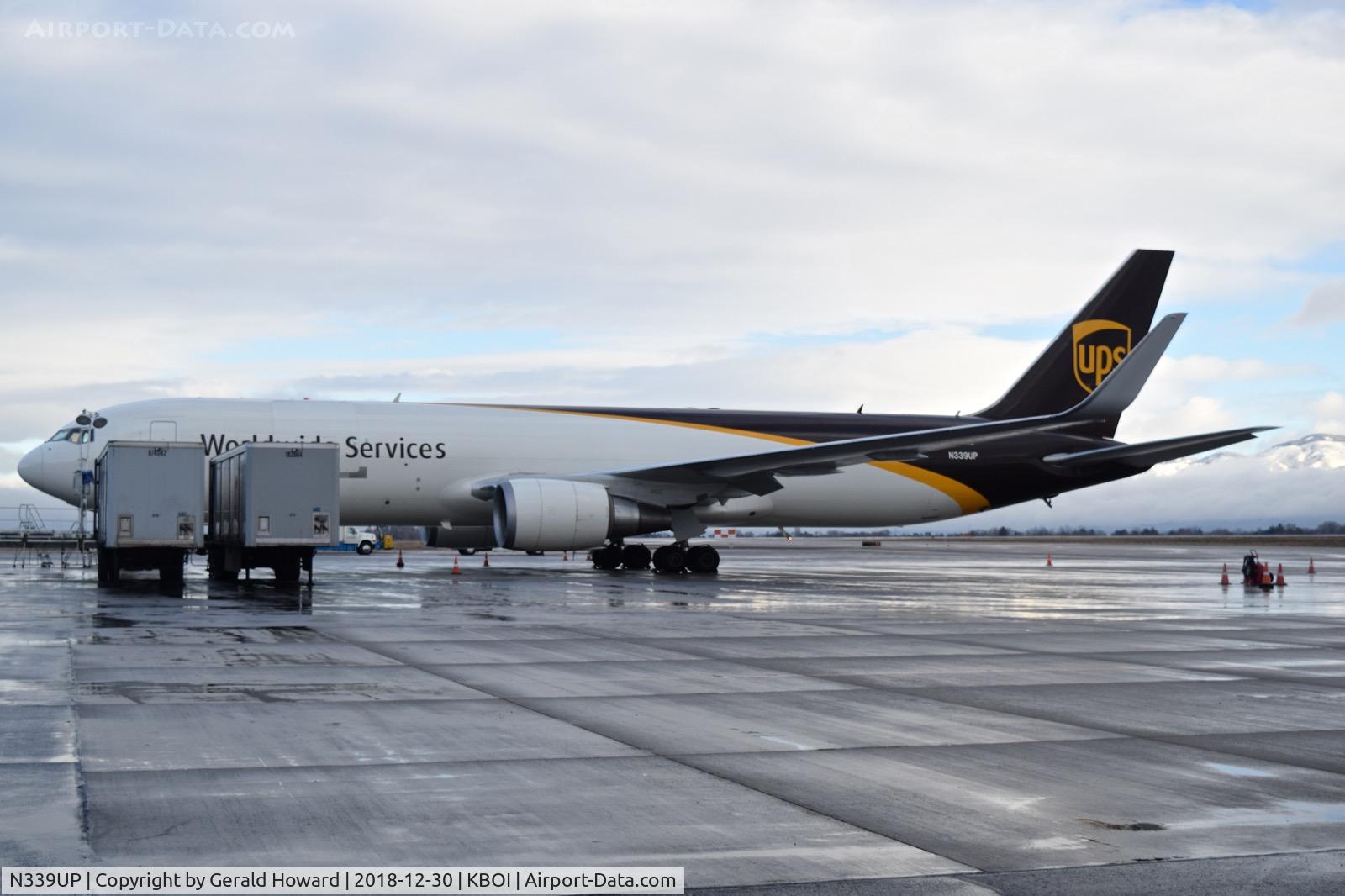 N339UP, 2010 Boeing 767-34A(ER)/F C/N 37859, Parked on the UPS ramp.
