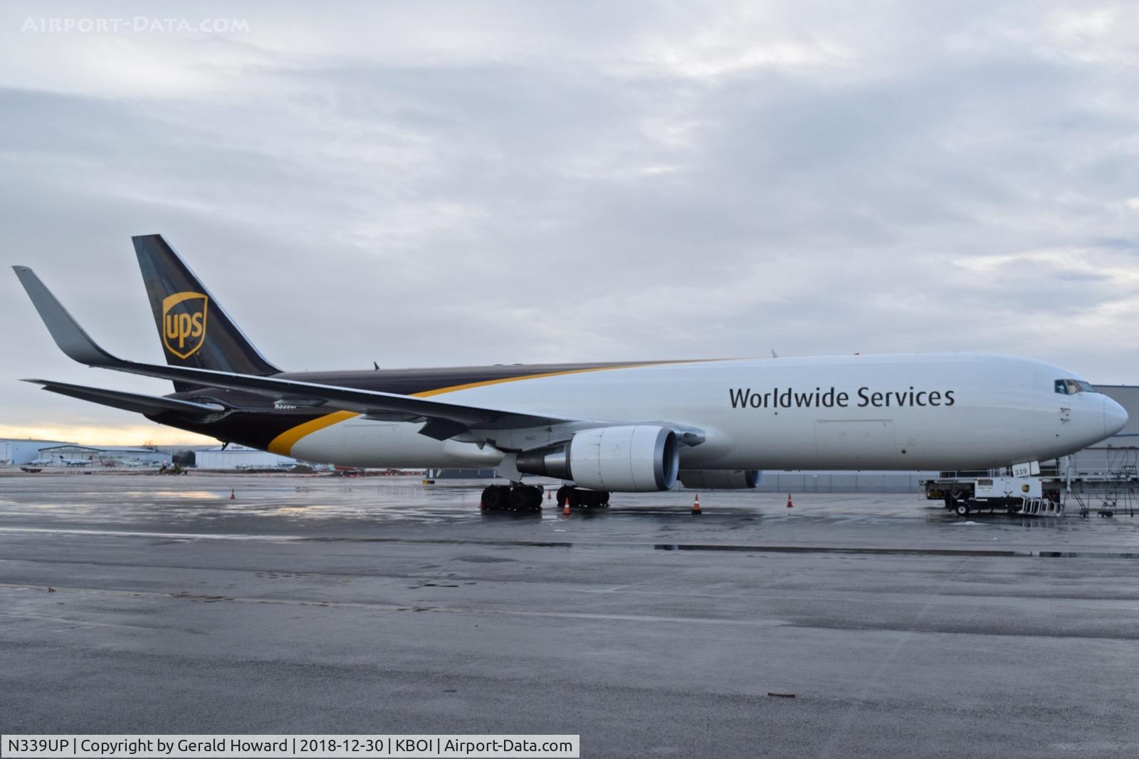 N339UP, 2010 Boeing 767-34A(ER)/F C/N 37859, Parked on the UPS ramp.
