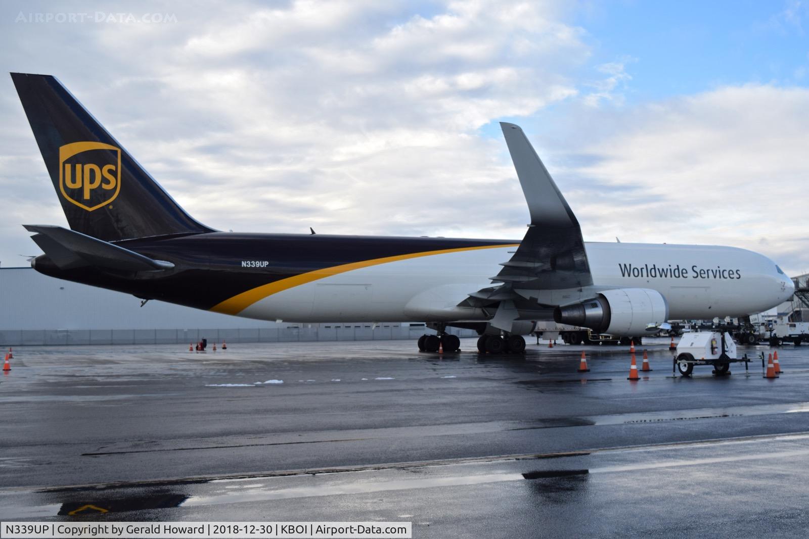 N339UP, 2010 Boeing 767-34A(ER)/F C/N 37859, Parked on the UPS ramp.