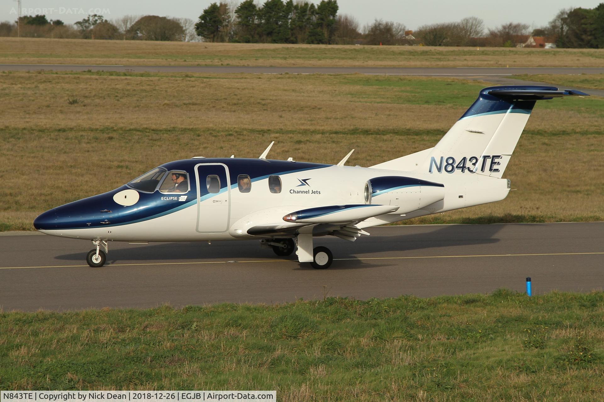 N843TE, 2007 Eclipse Aviation Corp EA500 C/N 000072, GCI/EGJB
