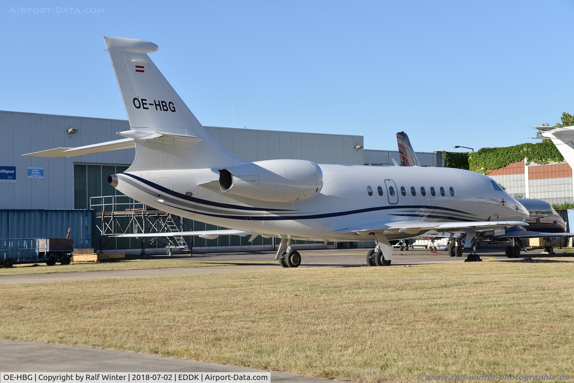OE-HBG, 2003 Dassault Falcon 2000 C/N 207, Dassault Aviation Falcon 2000 - ESQ Europ-Star Aircraft GmbH Klagenfurt - 207 - OE-HBG - 02.07.2018 - CGN