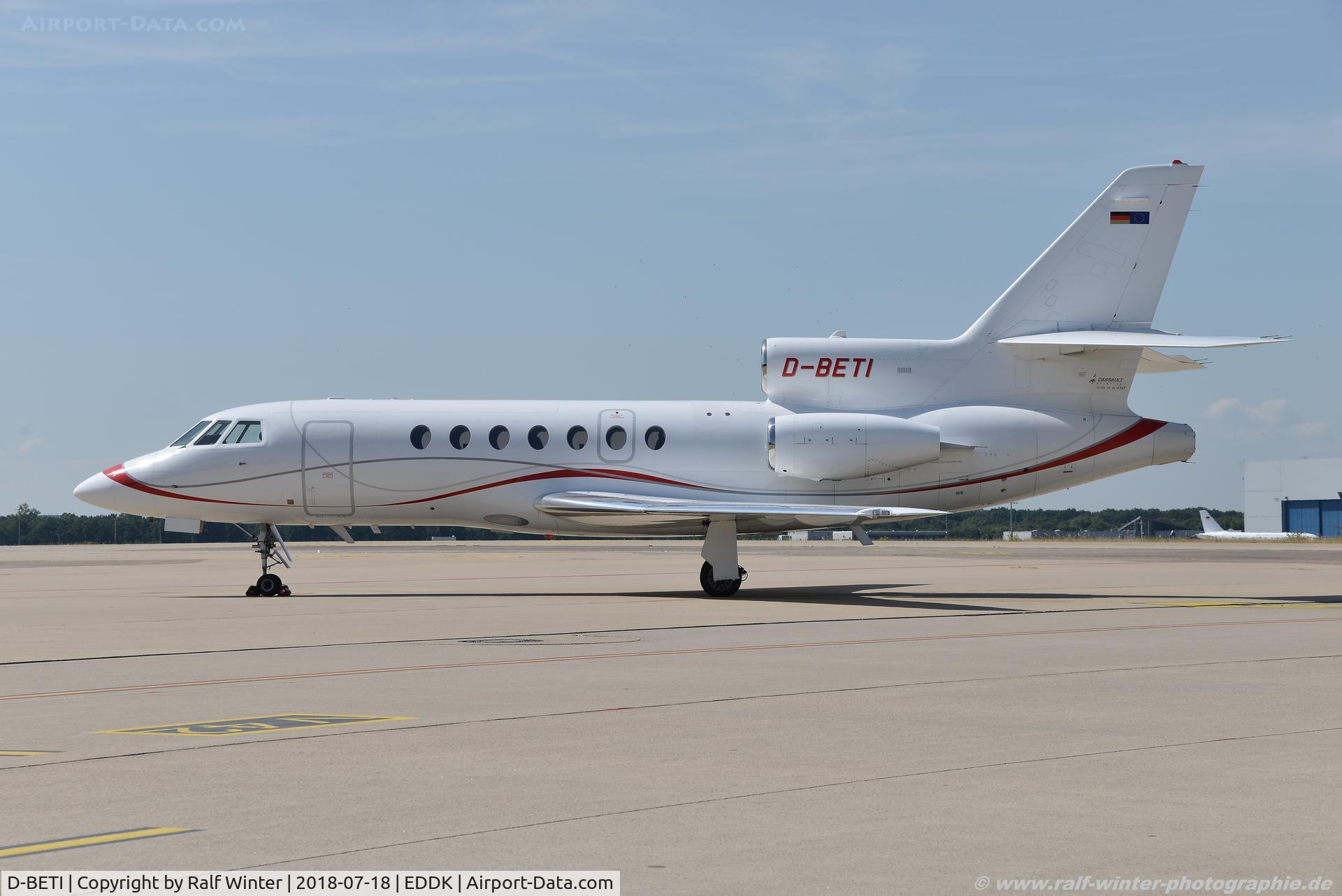 D-BETI, 1998 Dassault Falcon 50EX C/N 267, Dassault Mystere Facon 50EX - WUE Adolf Würth GmbH - 267 - D-BETI - 18.07.2018 - CGN