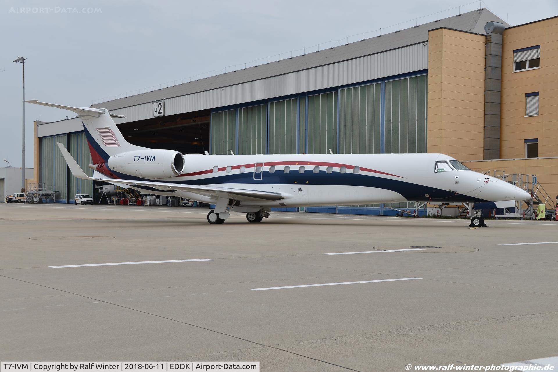 T7-IVM, 2011 Embraer EMB-135BJ Legacy 600 C/N 14501140, Embraer EMB-135BJ Legacy 600 - VIP Jet - 14501140 -T7-IVM - 11.06.2018 - CGN
