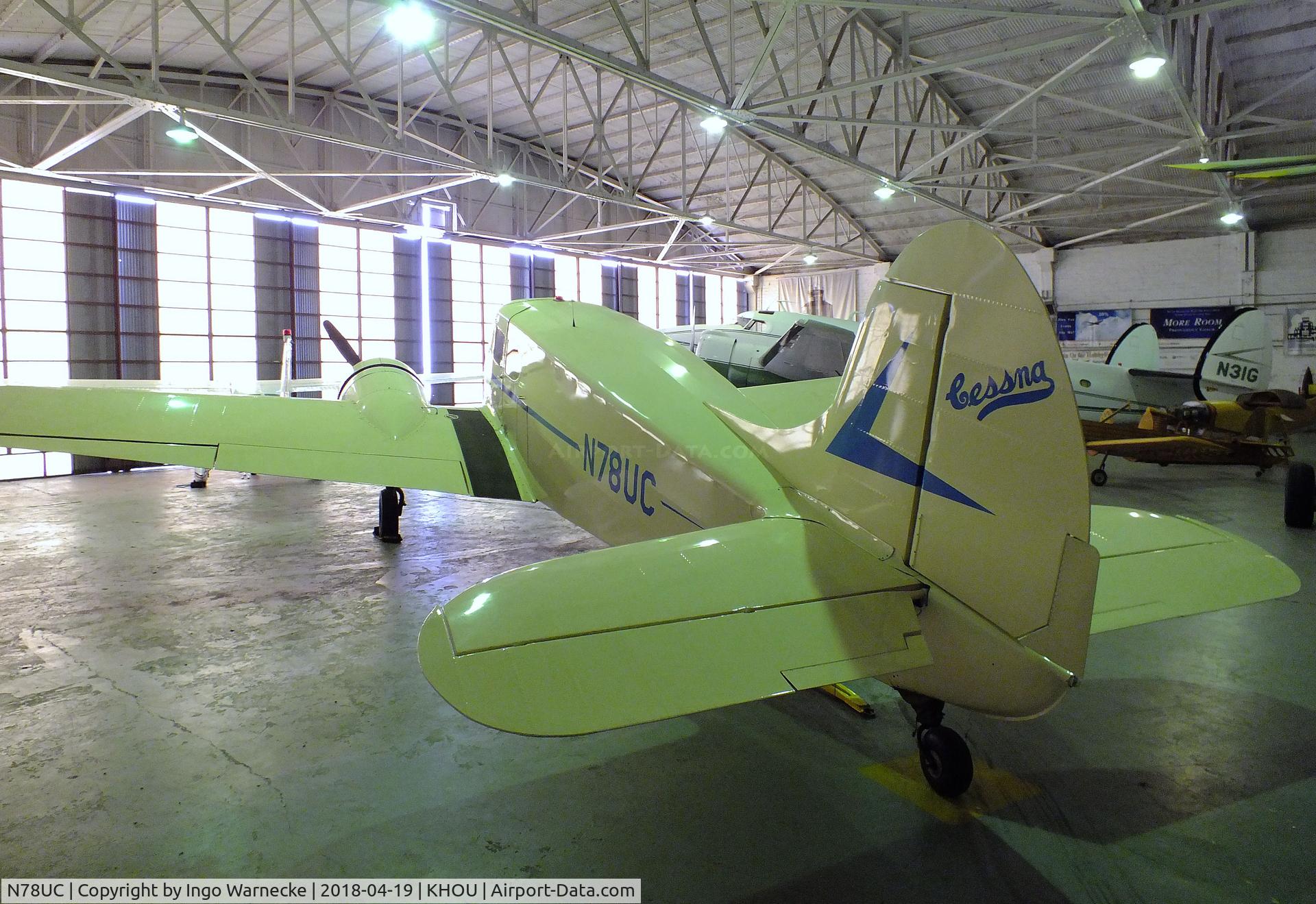 N78UC, Cessna UC-78B (T-50) Bobcat C/N 6185, Cessna UC-78B (T-50) Bobcat at the 1940 Air Terminal Museum, William P. Hobby Airport, Houston TX
