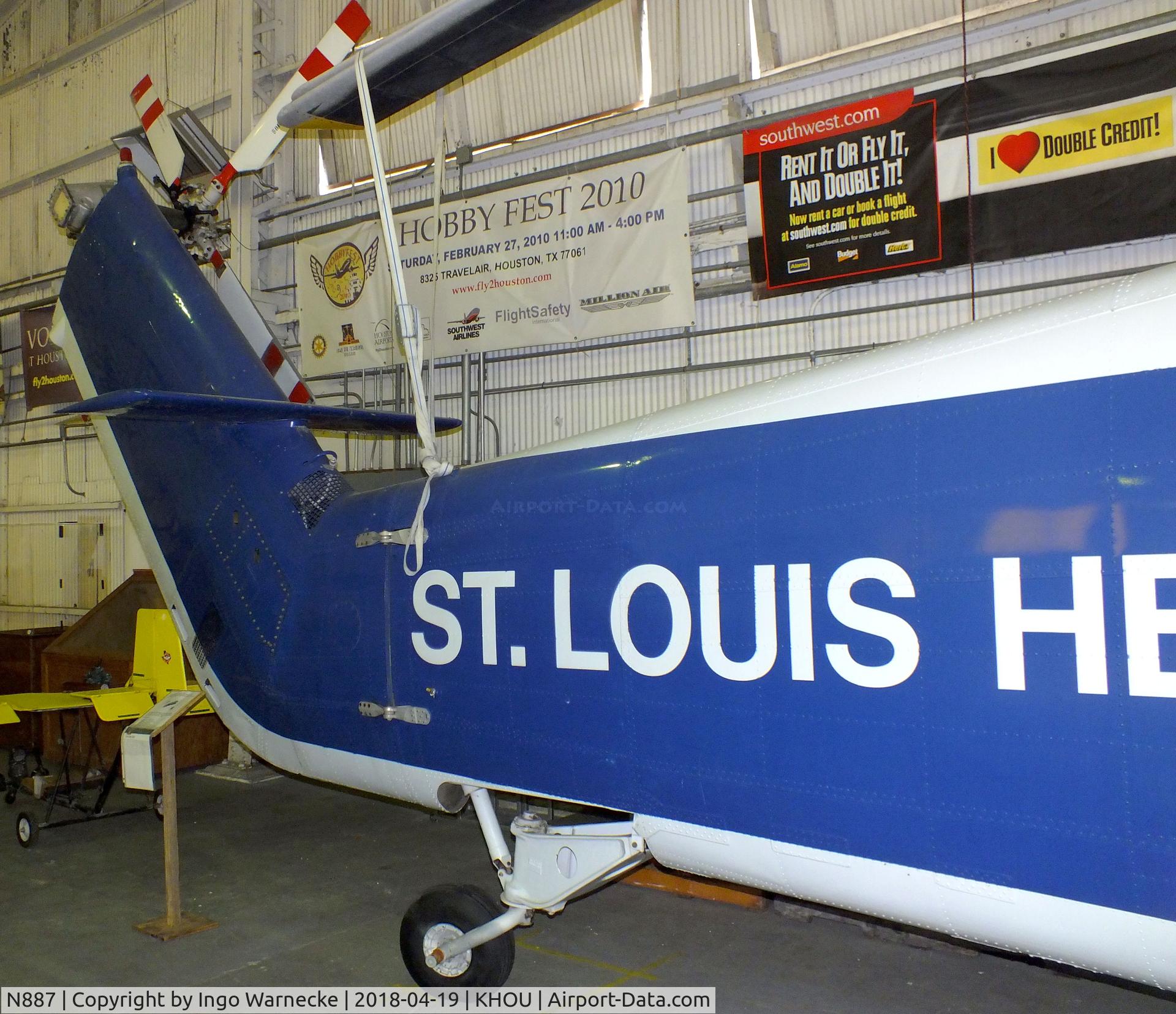 N887, 1957 Sikorsky S-58B C/N 58482, Sikorsky S-58B at the 1940 Air Terminal Museum, William P. Hobby Airport, Houston TX
