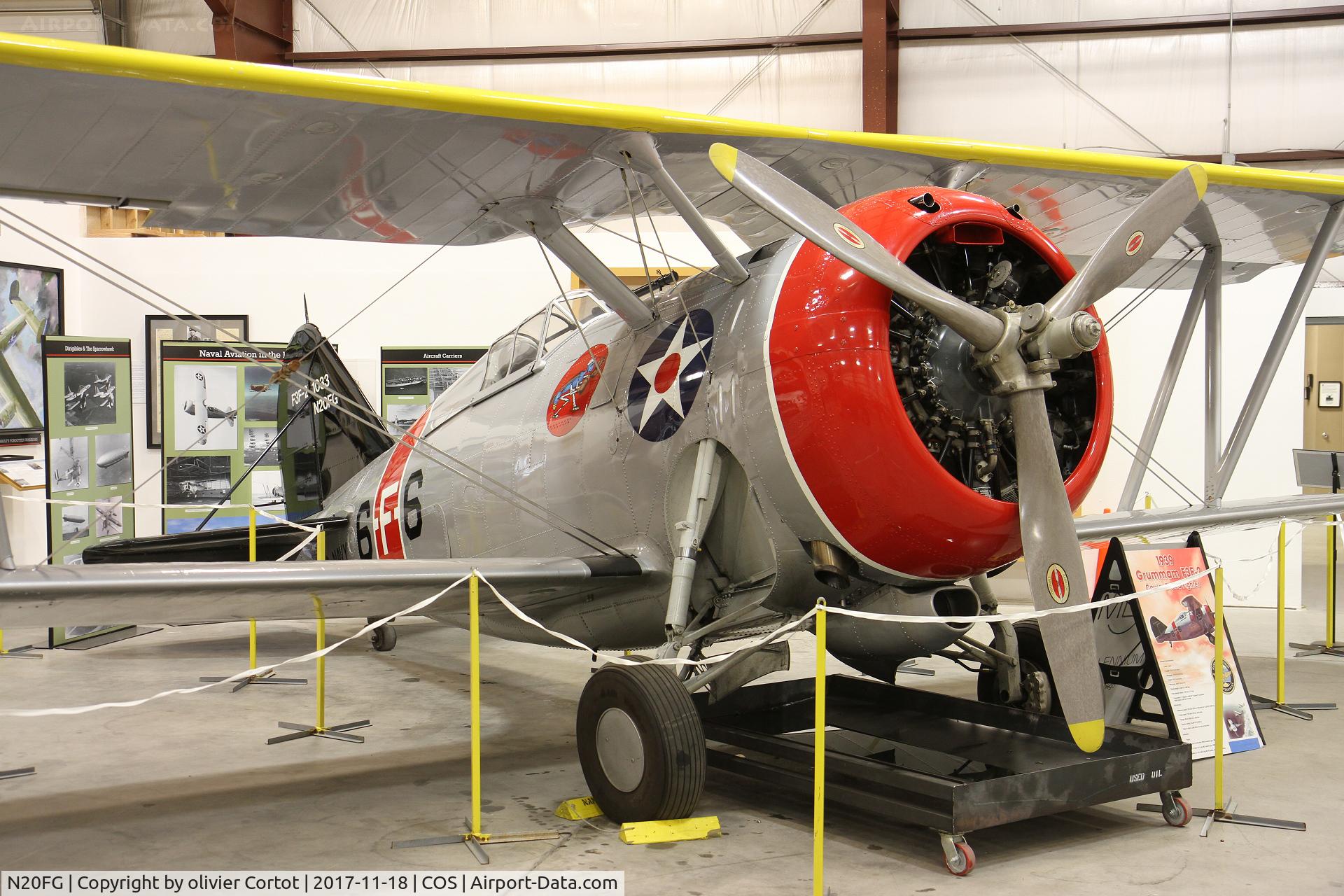 N20FG, 1938 Grumman F3F-2 C/N 1033, museum display