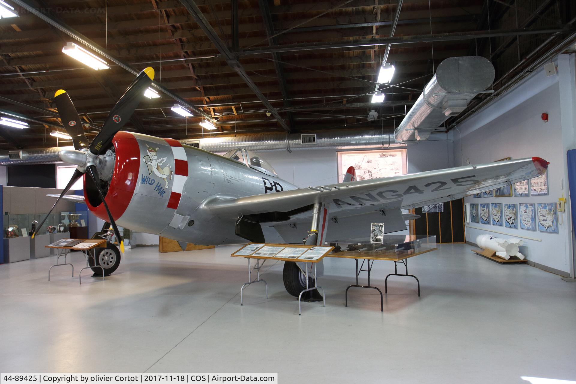 44-89425, 1944 Republic P-47N Thunderbolt C/N 539C/1642, Now preserved in a hangar of the Pertersen AFB museum