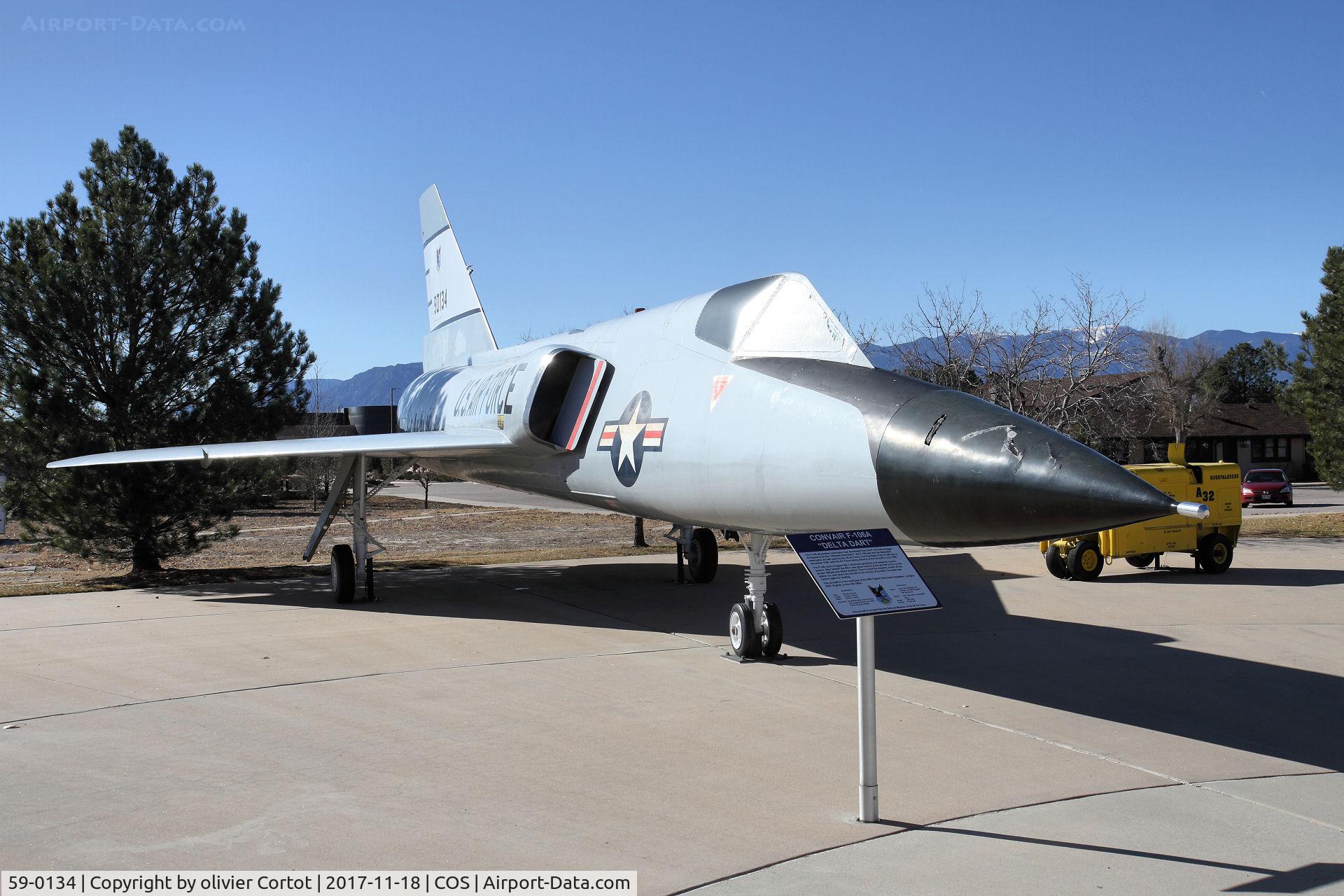 59-0134, 1959 Convair F-106A Delta Dart C/N 8-31-23, winter sun on the Colorado