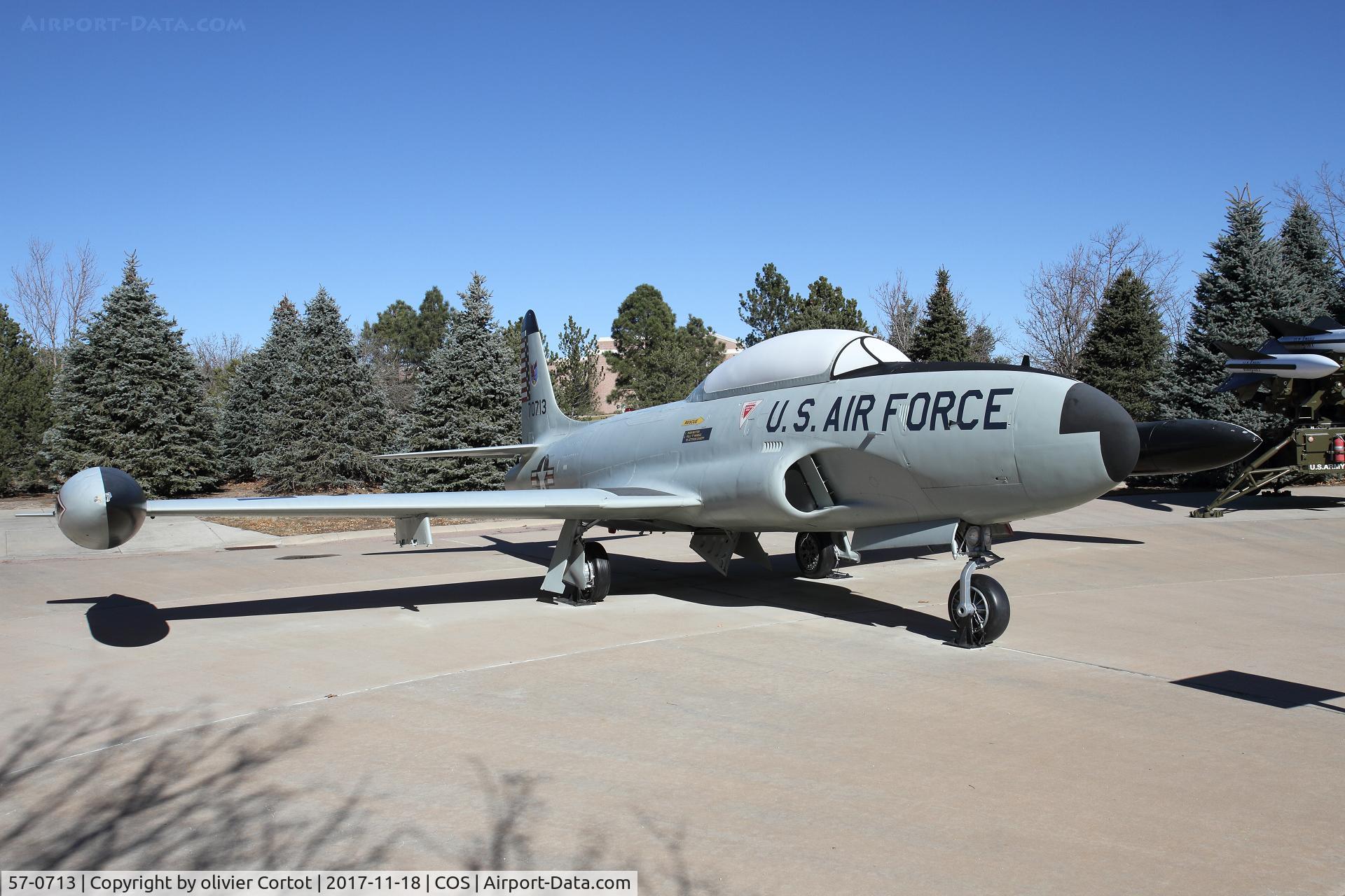 57-0713, 1958 Lockheed T-33A Shooting Star C/N 580-1362, Peterson AFB