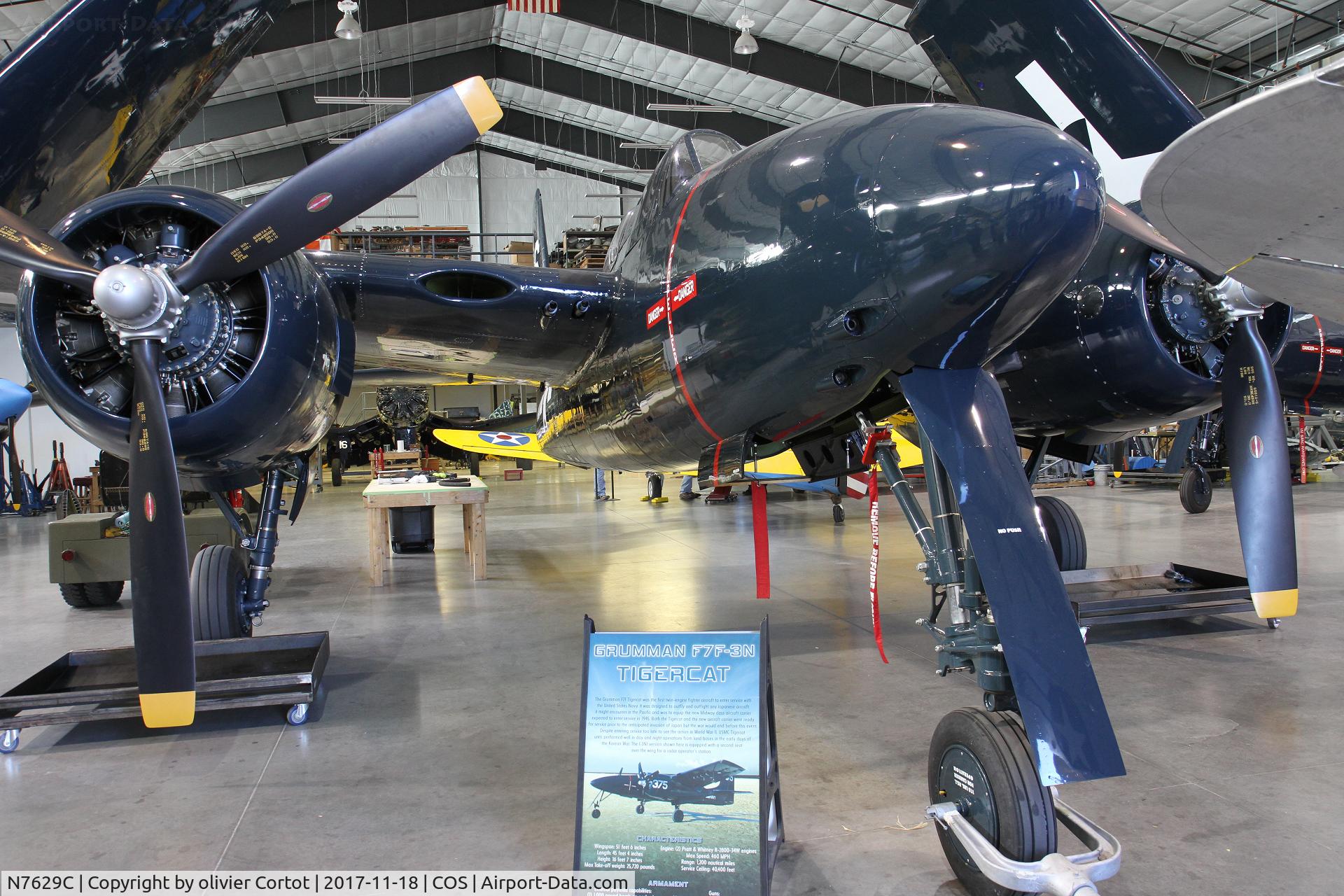 N7629C, 1944 Grumman F7F-3 Tigercat C/N C.116, National WWII aviation museum