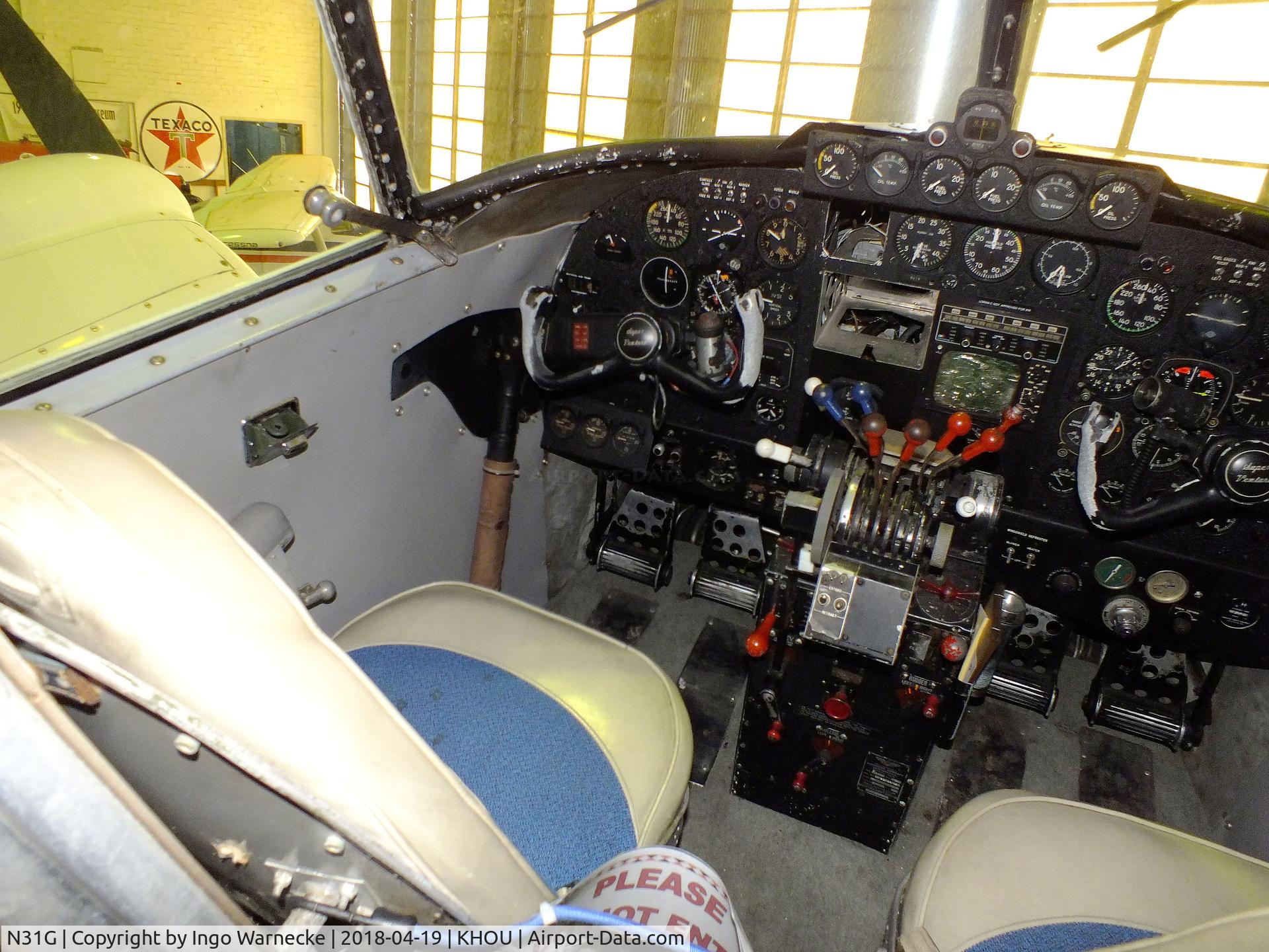 N31G, 1942 Lockheed 18-56 Lodestar C/N 2302, Lockheed 18-56 Lodestar at the 1940 Air Terminal Museum, William P. Hobby Airport, Houston TX  #c