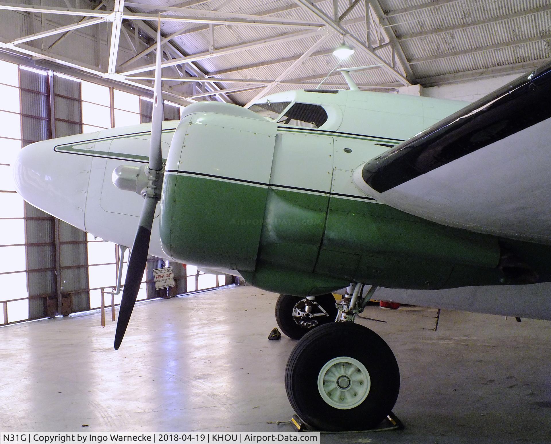 N31G, 1942 Lockheed 18-56 Lodestar C/N 2302, Lockheed 18-56 Lodestar at the 1940 Air Terminal Museum, William P. Hobby Airport, Houston TX