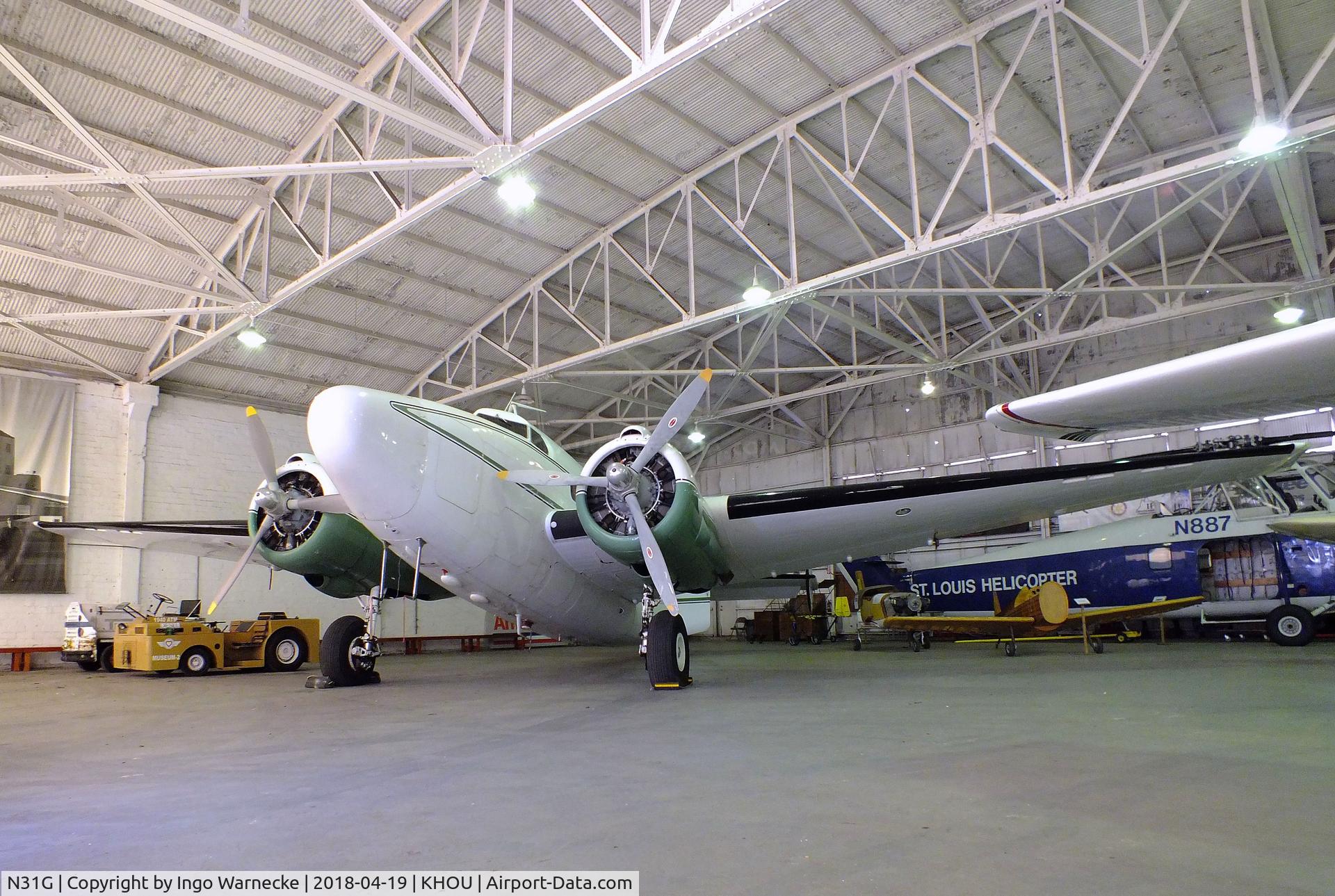 N31G, 1942 Lockheed 18-56 Lodestar C/N 2302, Lockheed 18-56 Lodestar at the 1940 Air Terminal Museum, William P. Hobby Airport, Houston TX