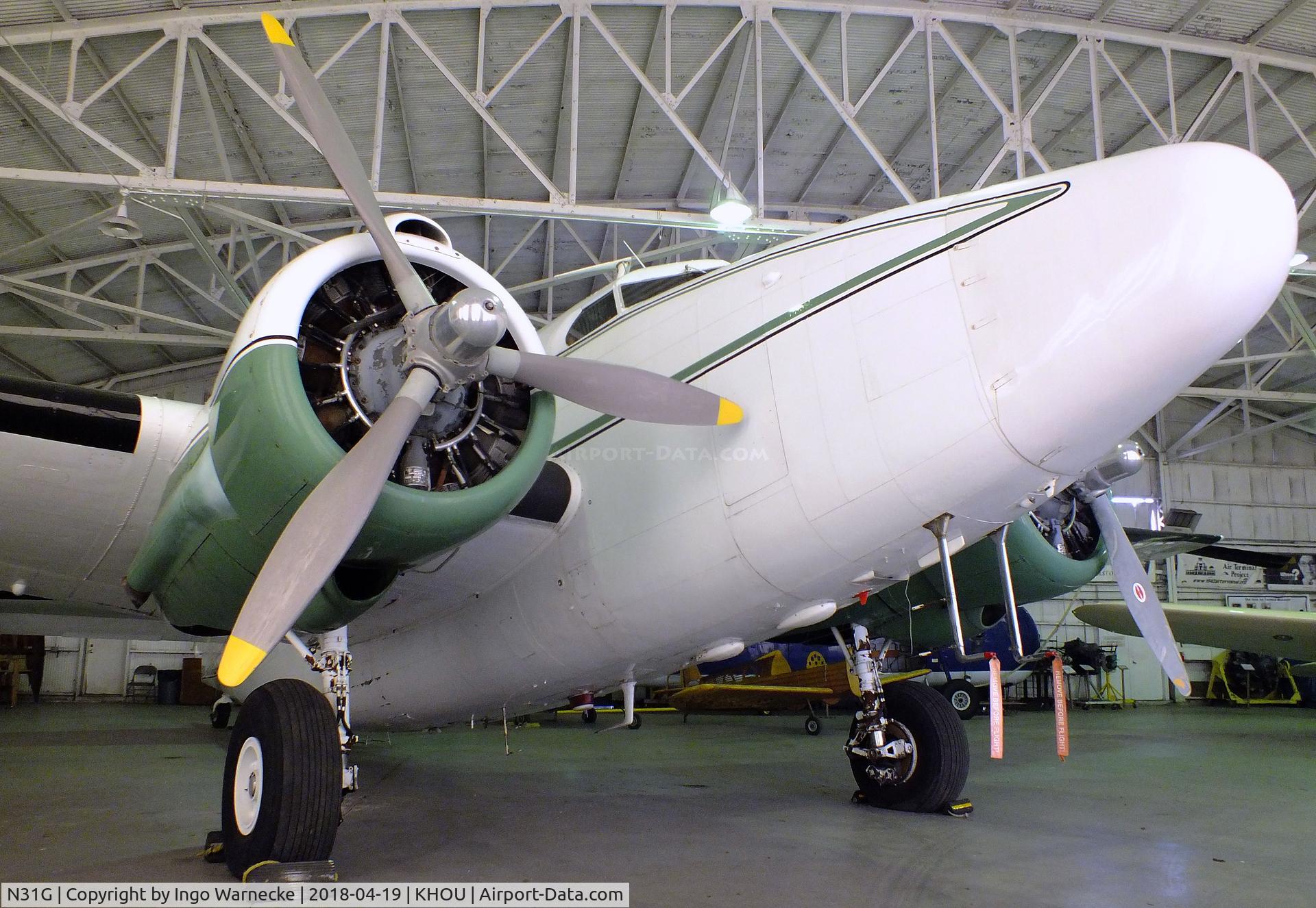 N31G, 1942 Lockheed 18-56 Lodestar C/N 2302, Lockheed 18-56 Lodestar at the 1940 Air Terminal Museum, William P. Hobby Airport, Houston TX