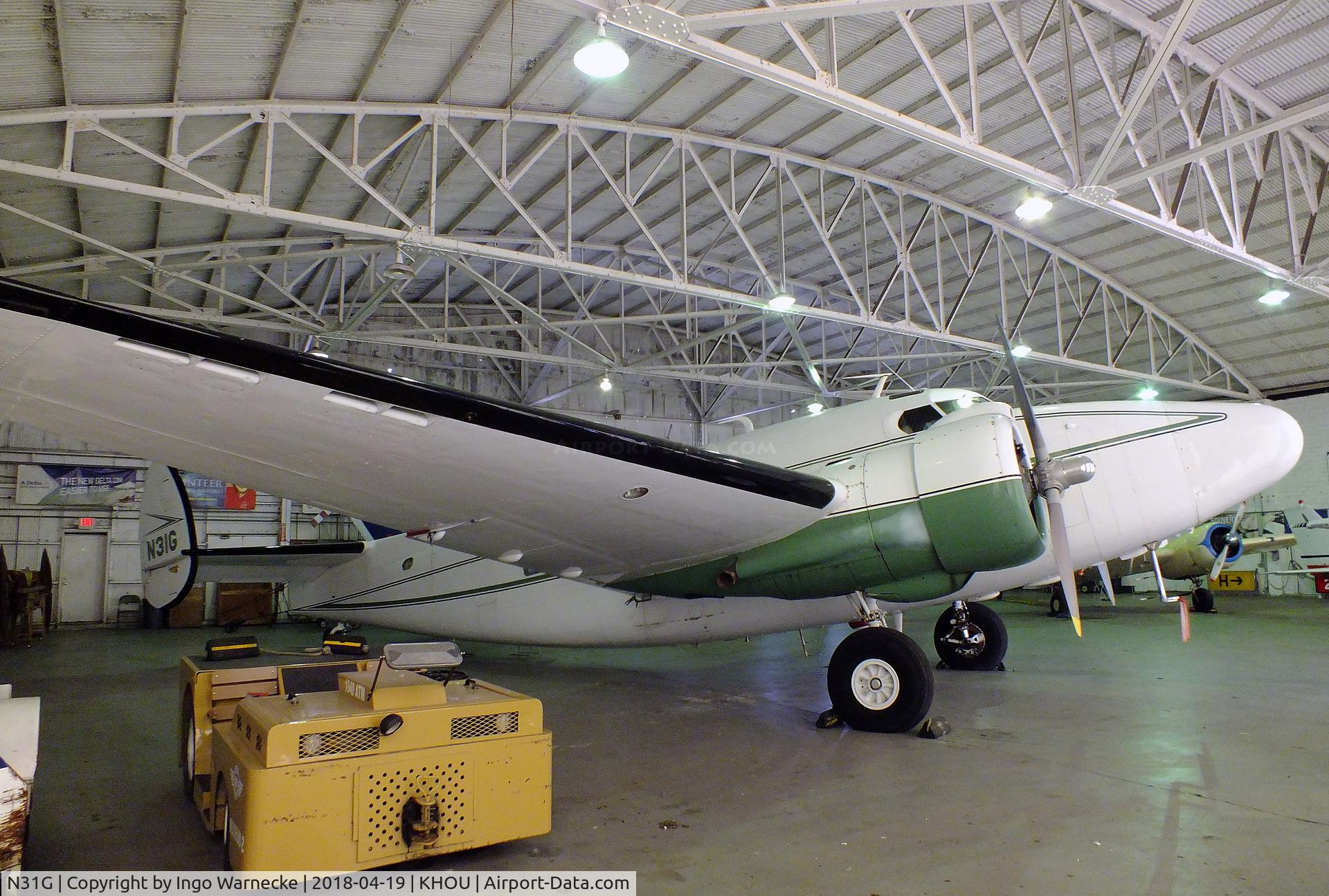 N31G, 1942 Lockheed 18-56 Lodestar C/N 2302, Lockheed 18-56 Lodestar at the 1940 Air Terminal Museum, William P. Hobby Airport, Houston TX