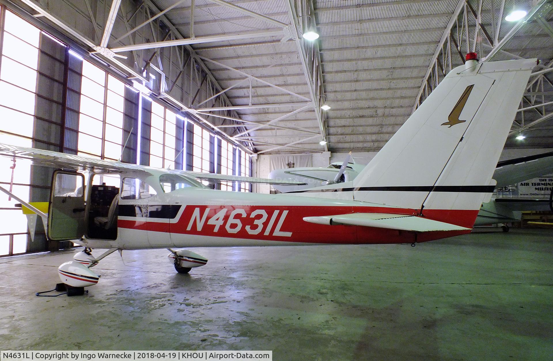 N4631L, 1966 Cessna 172G C/N 17254626, Cessna 172G at the 1940 Air Terminal Museum, William P. Hobby Airport, Houston TX