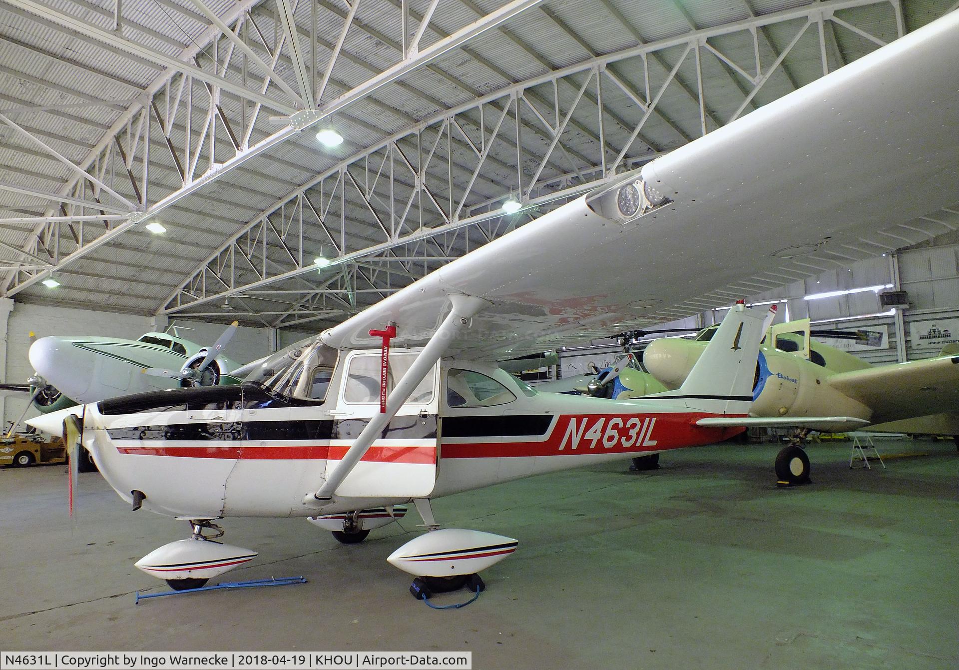 N4631L, 1966 Cessna 172G C/N 17254626, Cessna 172G at the 1940 Air Terminal Museum, William P. Hobby Airport, Houston TX