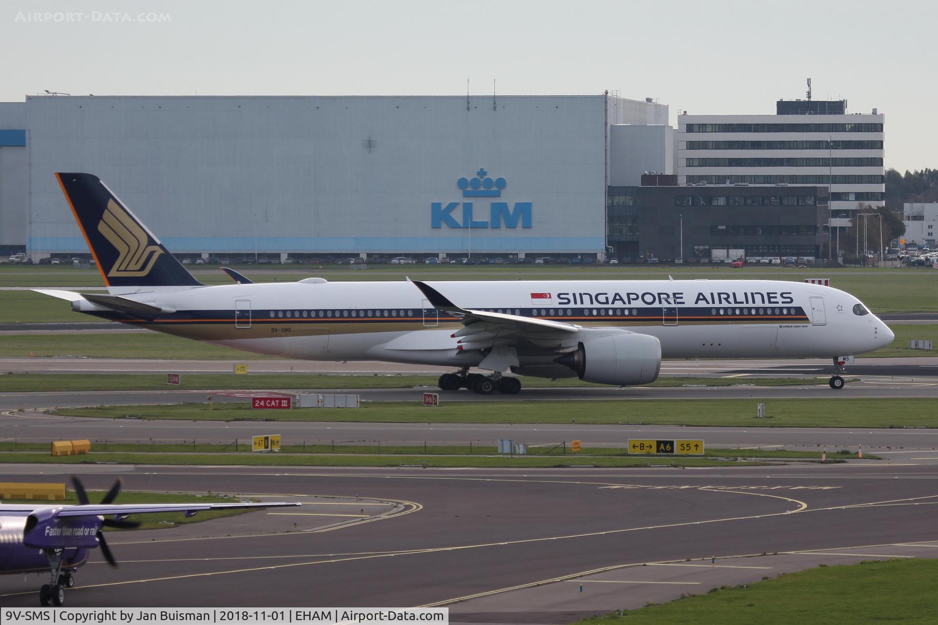 9V-SMS, 2017 Airbus A350-941 C/N 158, Singapore Airlines