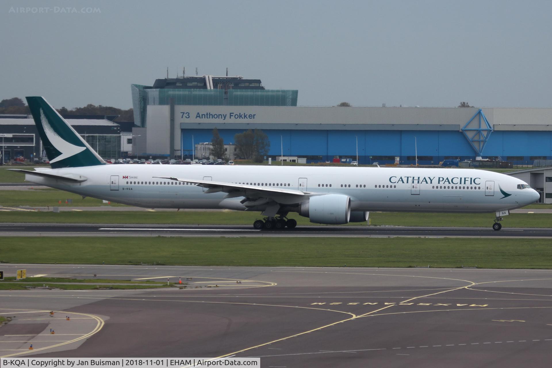 B-KQA, 2012 Boeing 777-367/ER C/N 37898, Cathay Pacific