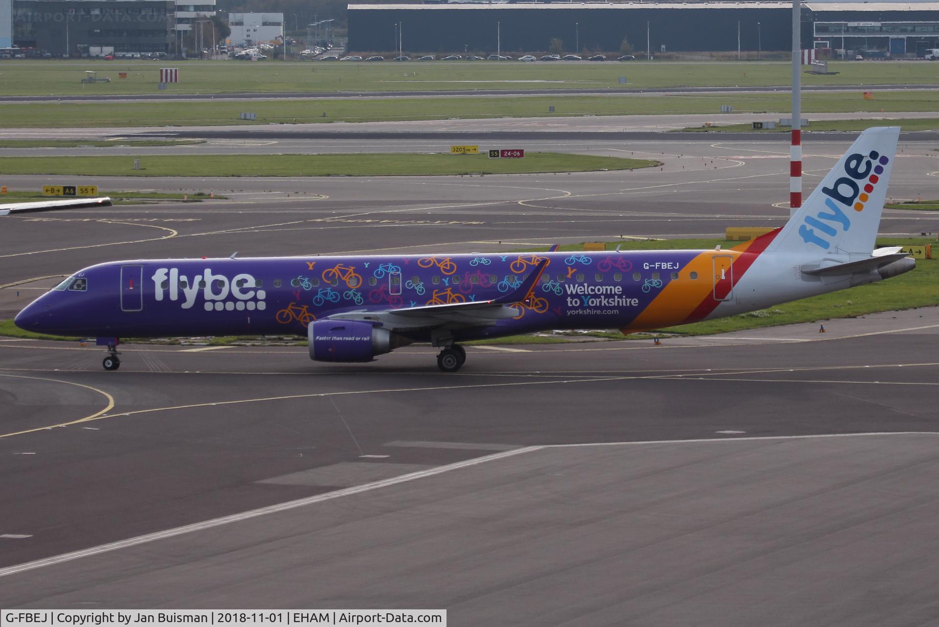 G-FBEJ, 2007 Embraer 195LR (ERJ-190-200LR) C/N 19000155, Flybe
