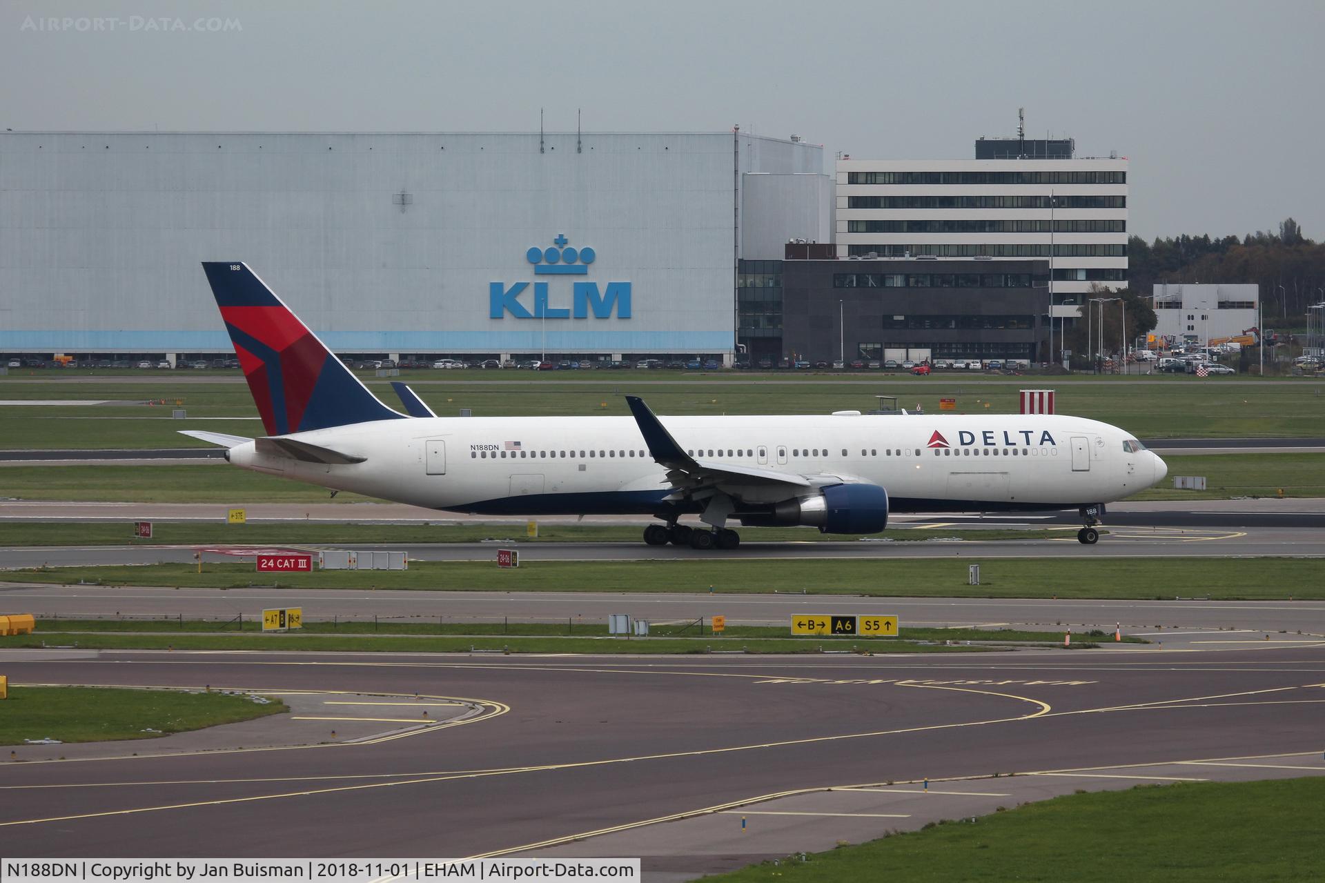 N188DN, 1996 Boeing 767-332 C/N 27583, Delta Air Lines