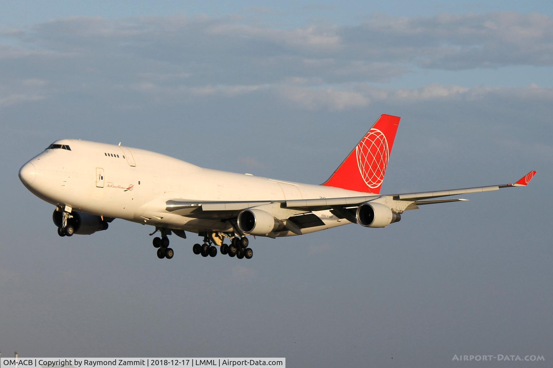 OM-ACB, 1991 Boeing 747-433 /BDSF C/N 24998, B747 OM-ACB Air Cargo Global