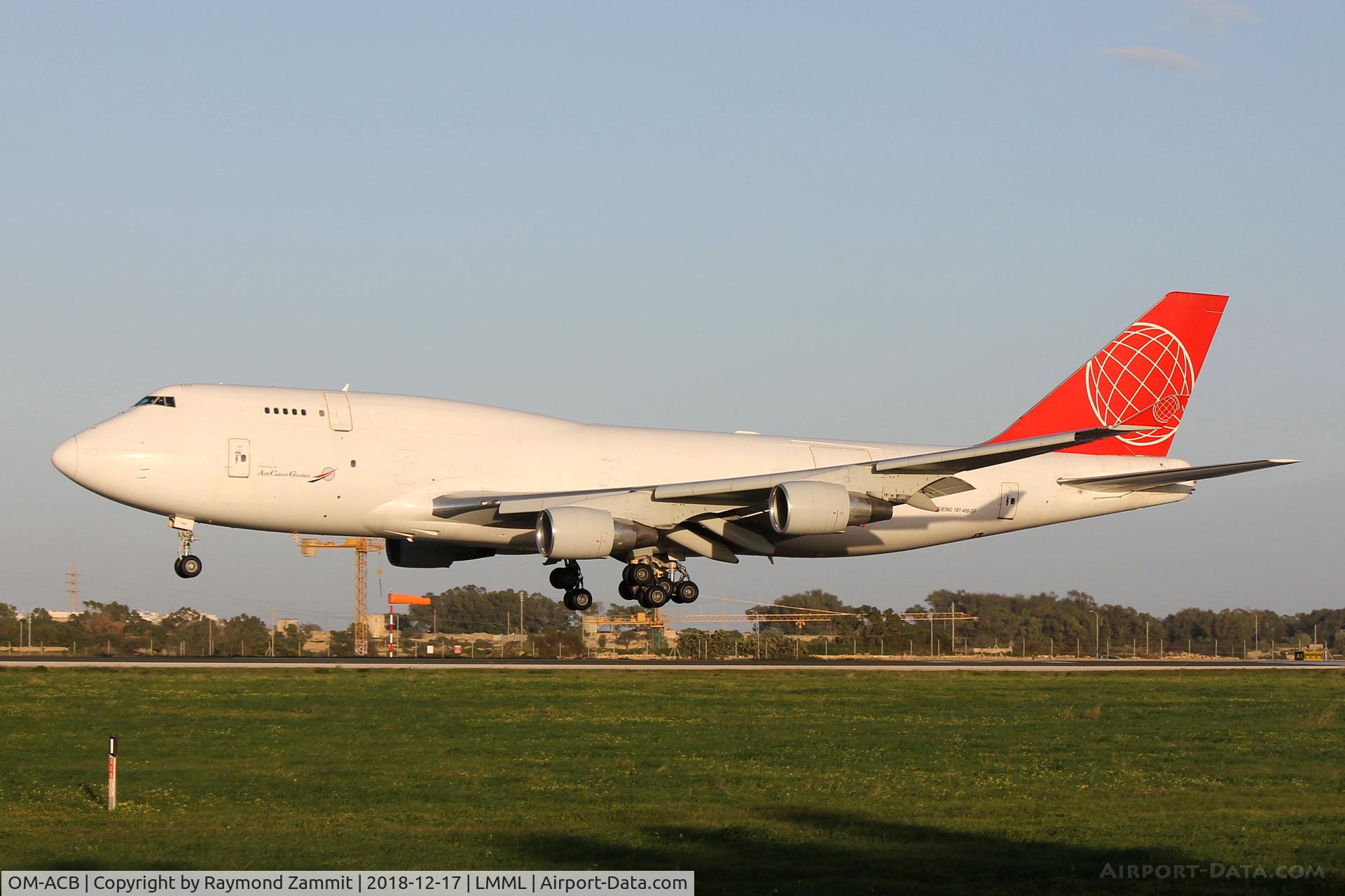 OM-ACB, 1991 Boeing 747-433 /BDSF C/N 24998, B747 OM-ACB Air Cargo Global