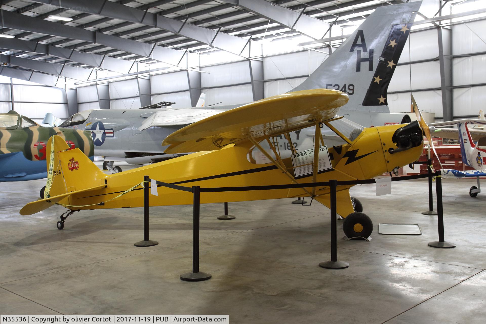 N35536, 1941 Piper J3C-90 Cub C/N 6441, found in Pueblo, CO