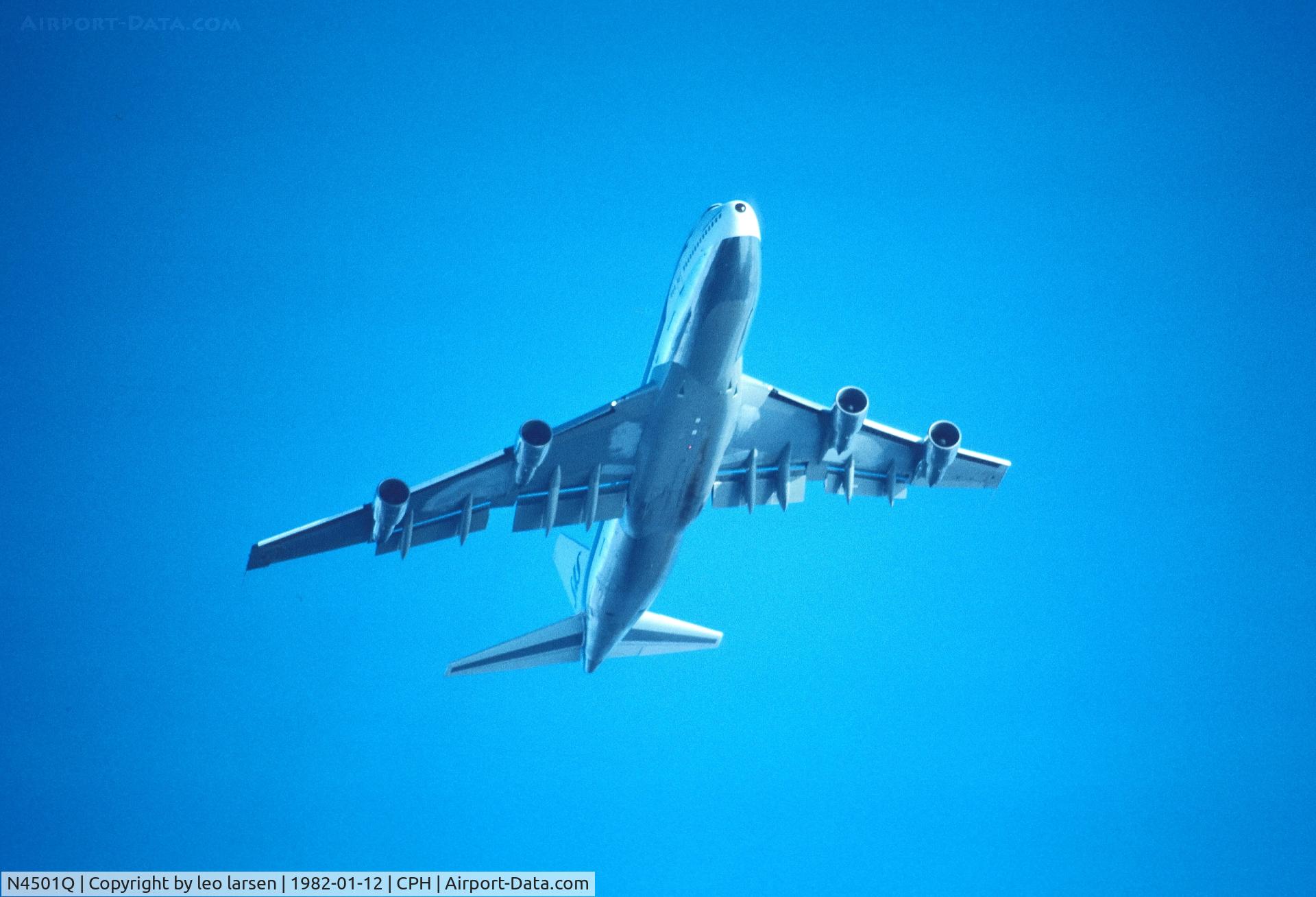 N4501Q, 1980 Boeing 747-283B C/N 22381, Copenhagen 12.1.1982