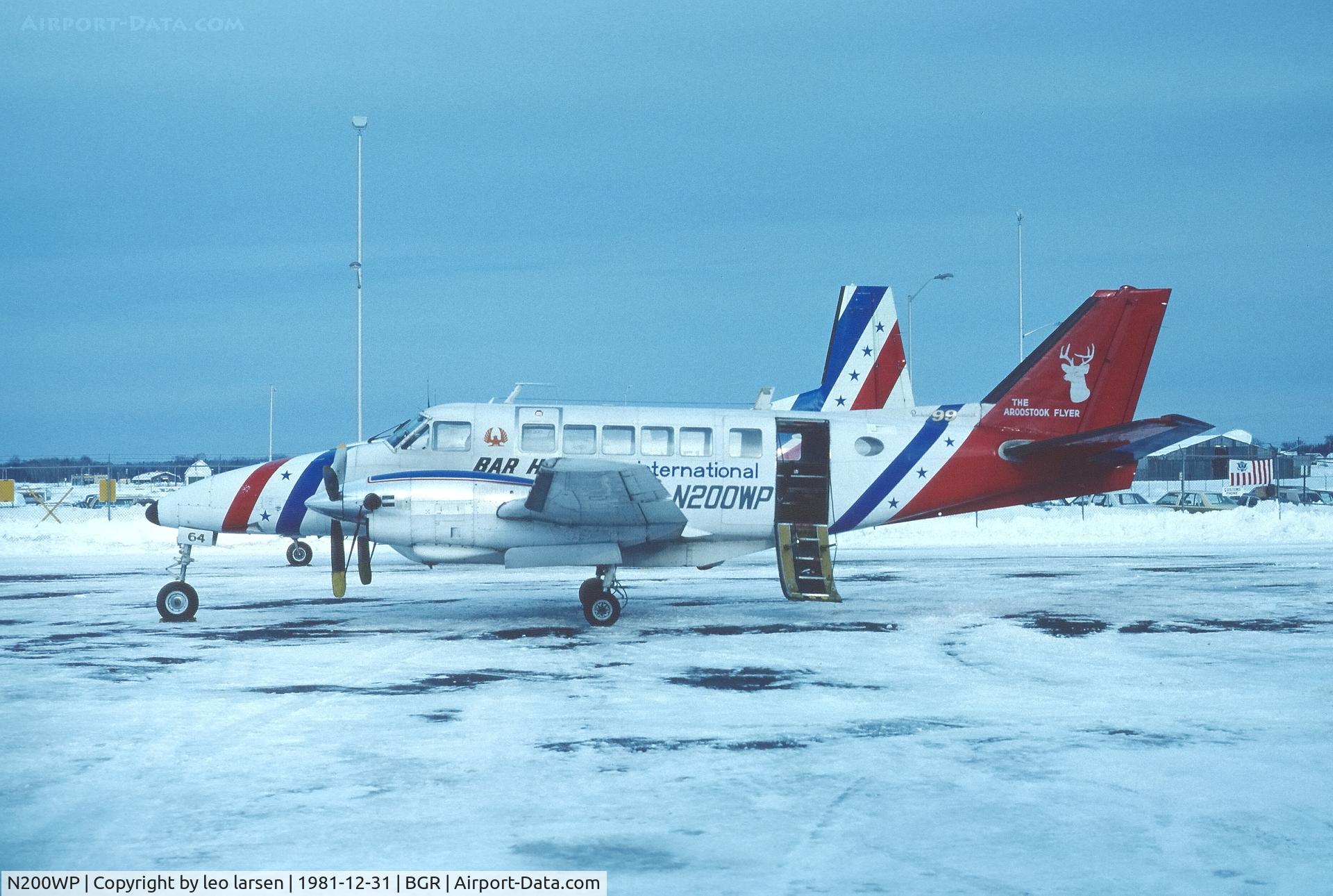 N200WP, 1968 Beech 99 Airliner C/N U-64, Bangor 31.12.1981