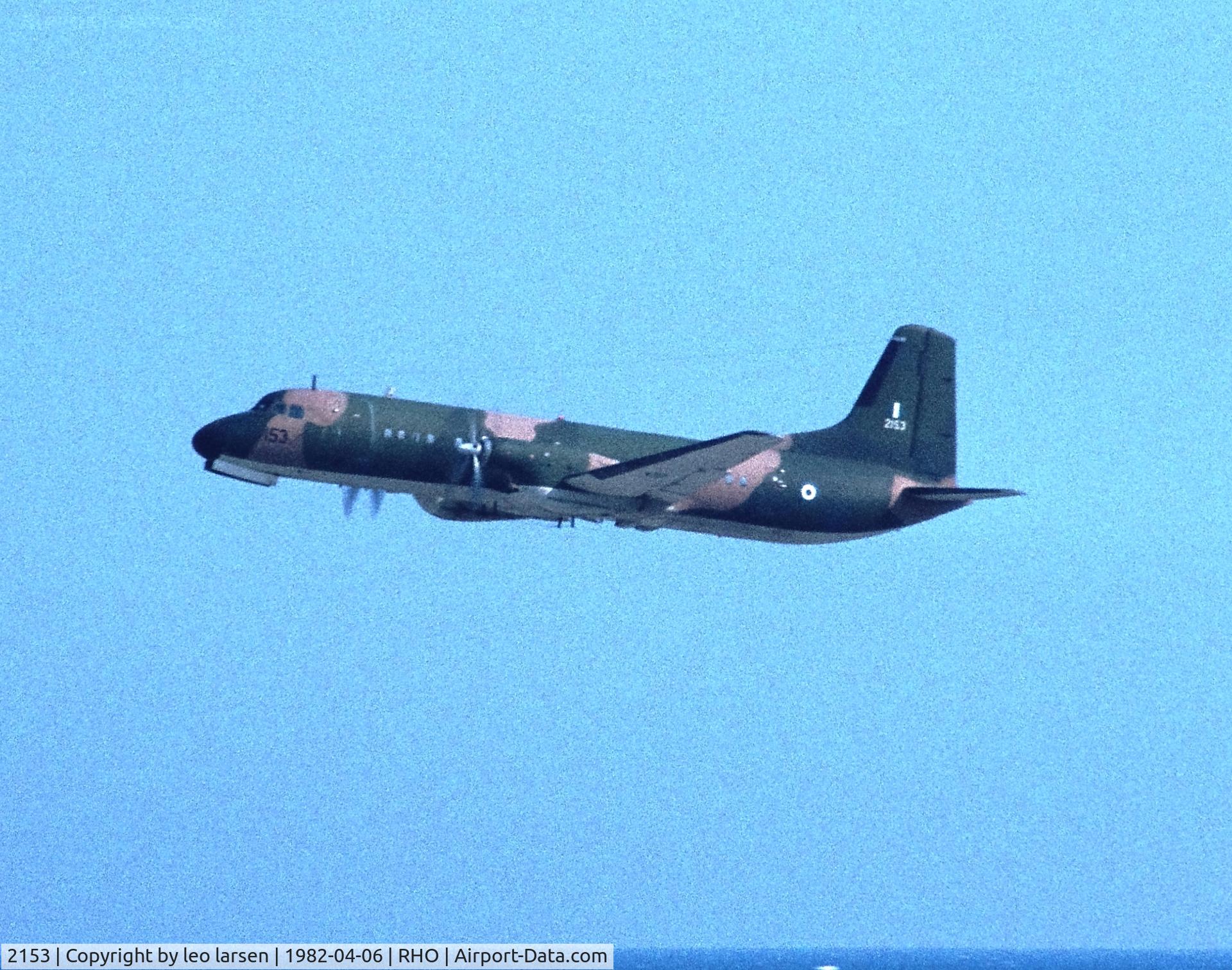 2153, 1970 NAMC YS-11-A-220 C/N 2153, Rhodos 6.4.1982