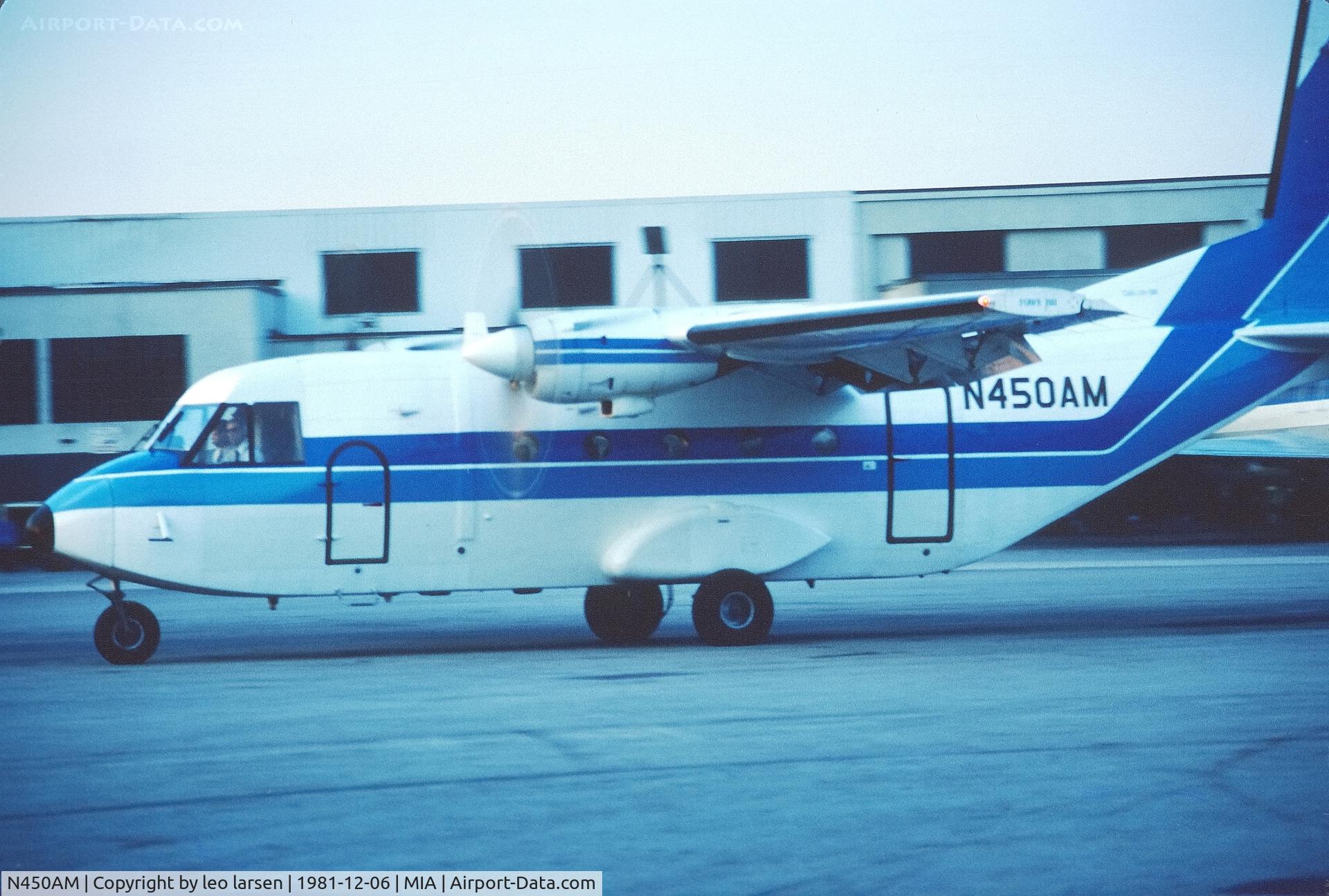 N450AM, 1980 CASA 212-200 C/N 164, Miami 6.12.1981