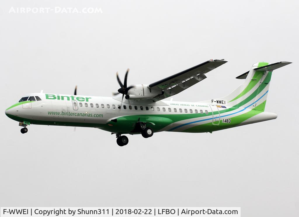 F-WWEI, 2018 ATR 72-600 (72-212A) C/N 1483, C/n 1483 - To be EC-MVI