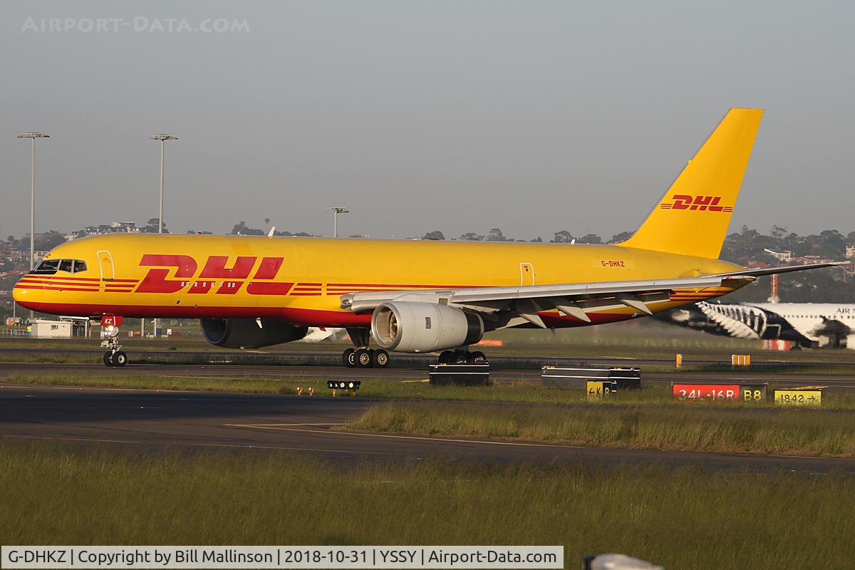 G-DHKZ, 1992 Boeing 757-236/PCF C/N 25620, Refuel stop on trip to the UK